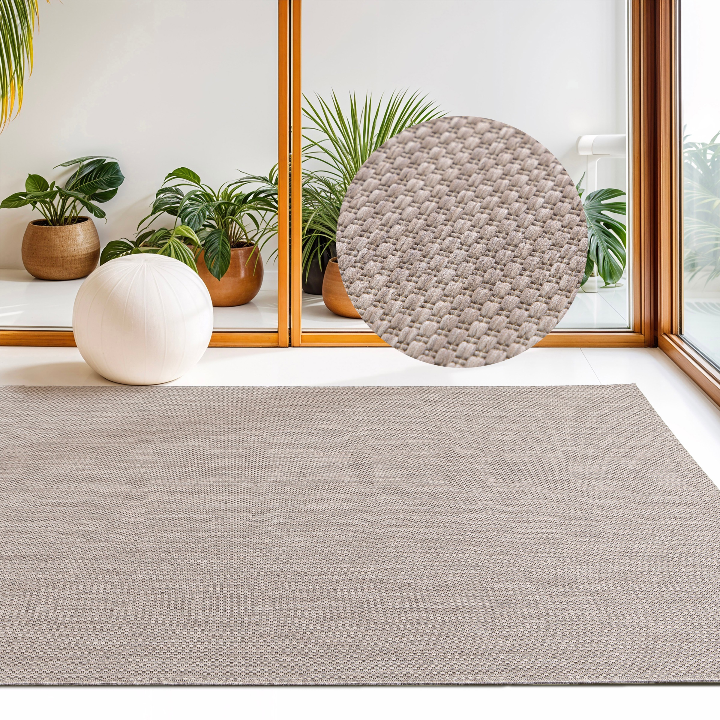 my home Teppich "Florida, Made in Belgium" rechteckig 7 mm Höhe Outdoor, Si günstig online kaufen