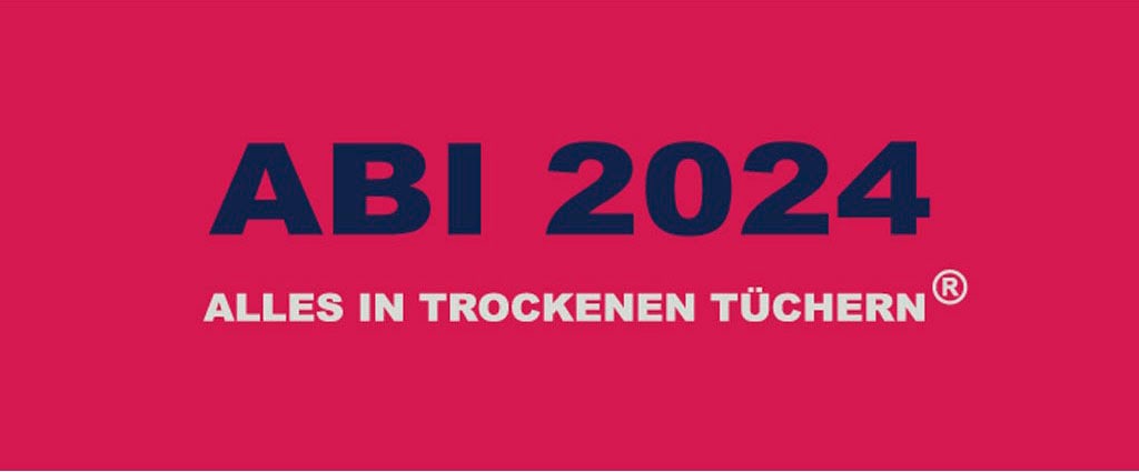 Egeria Strandtuch "ABI 2024", (1 St., Strandtuch 75 x 180 cm), 75x180 cm, "ABI 2024-Alles in trockenen Tüchern"