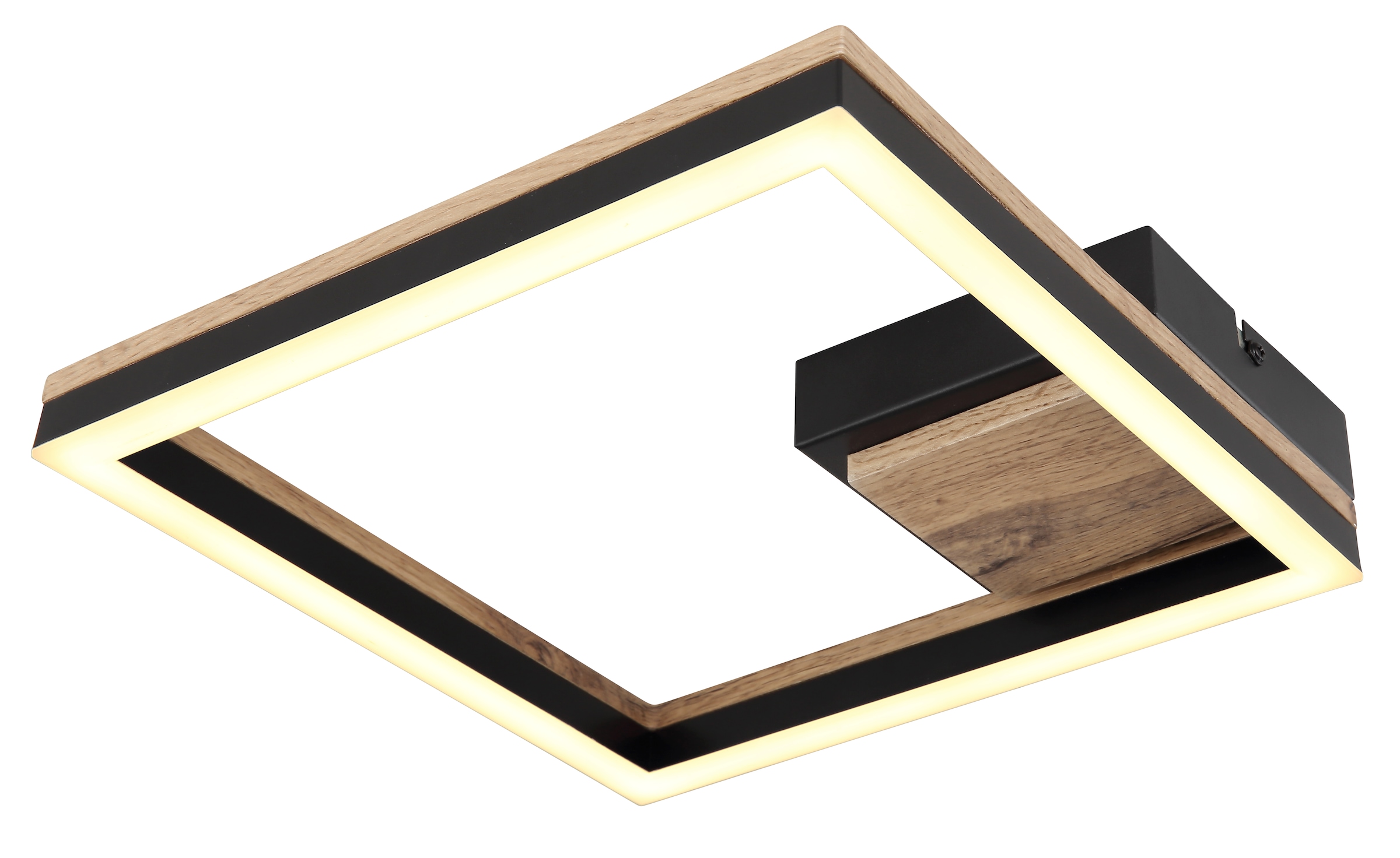 GLOBO LIGHTING LED Deckenleuchte »BEATRIX«, Leuchtmittel LED-Modul | LED fest integriert, Deckenlampe/Wohnzimmer/Schlafzimmer/modern/Holz