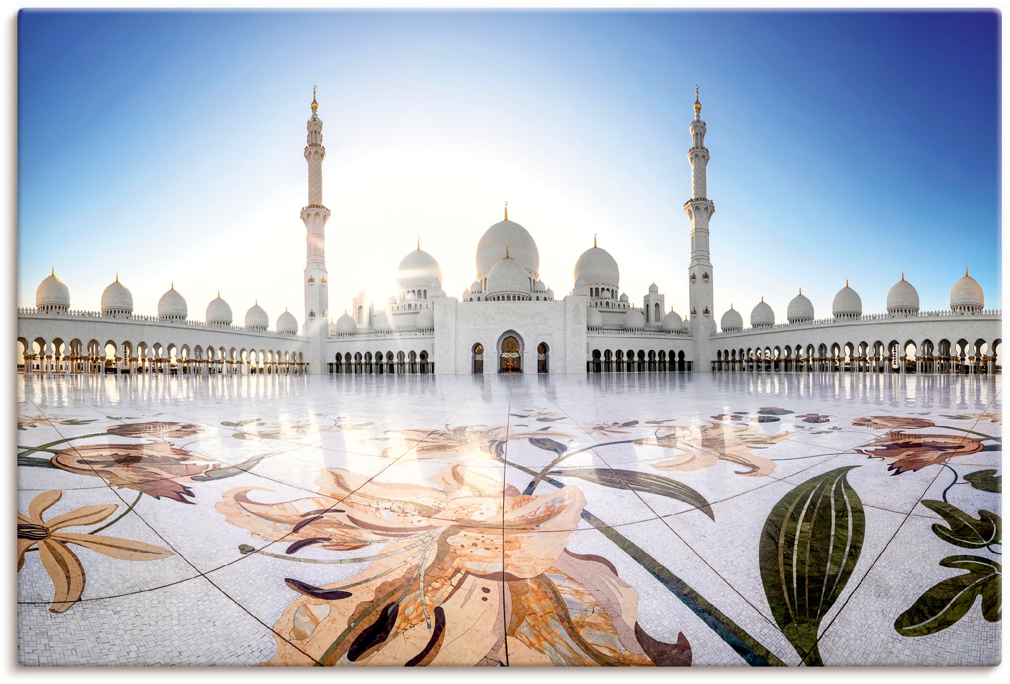 Artland Wandbild »Scheich-Zayid-Moschee II«, Gebäude, (1 St.), als Alubild,  Leinwandbild, Wandaufkleber oder Poster in versch. Größen bestellen | BAUR