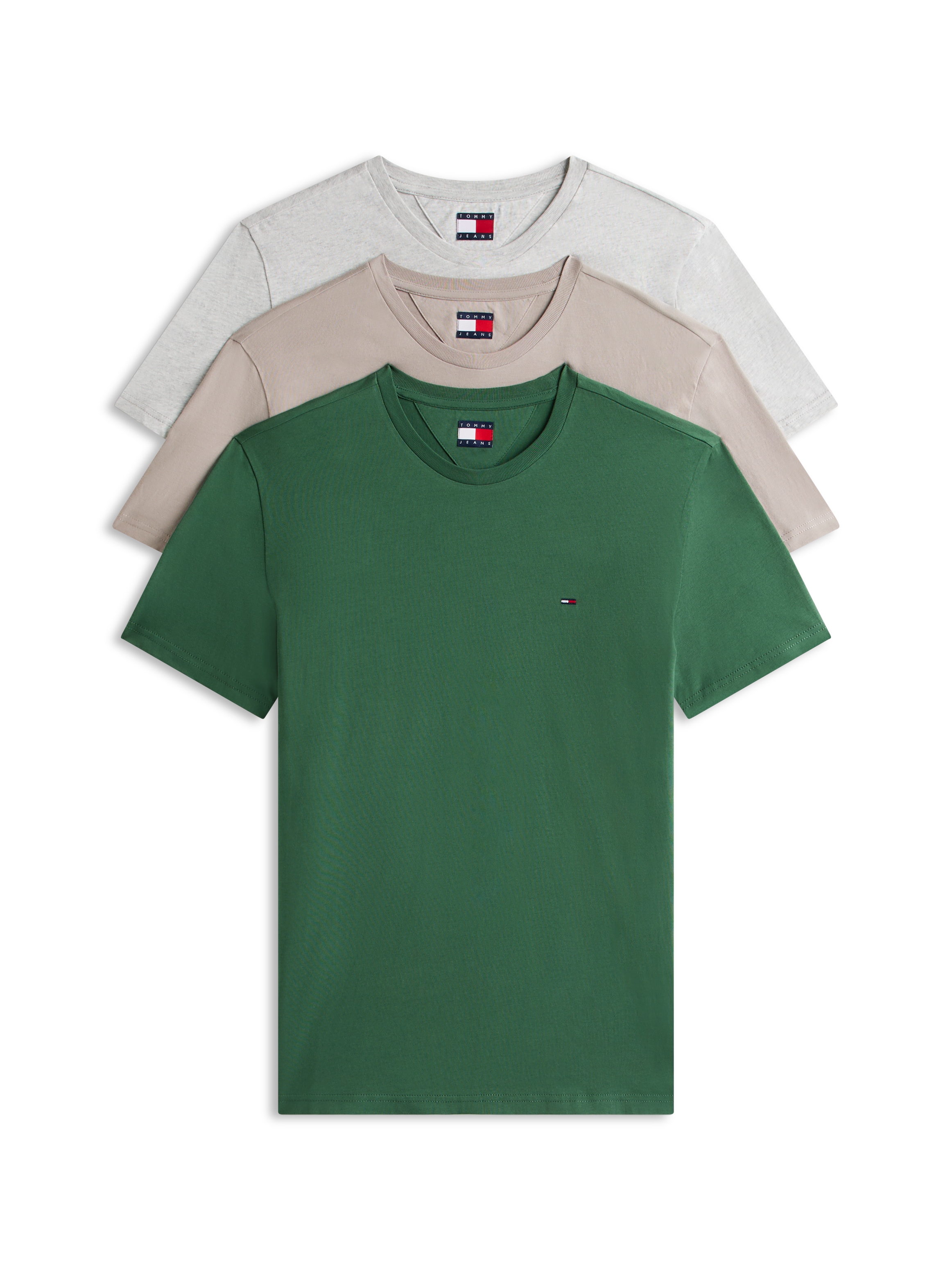 Tommy Jeans T-Shirt "TJM EXTRA SLIM 3 PACK" Packung, 3 Mit Rundhalsausschni günstig online kaufen