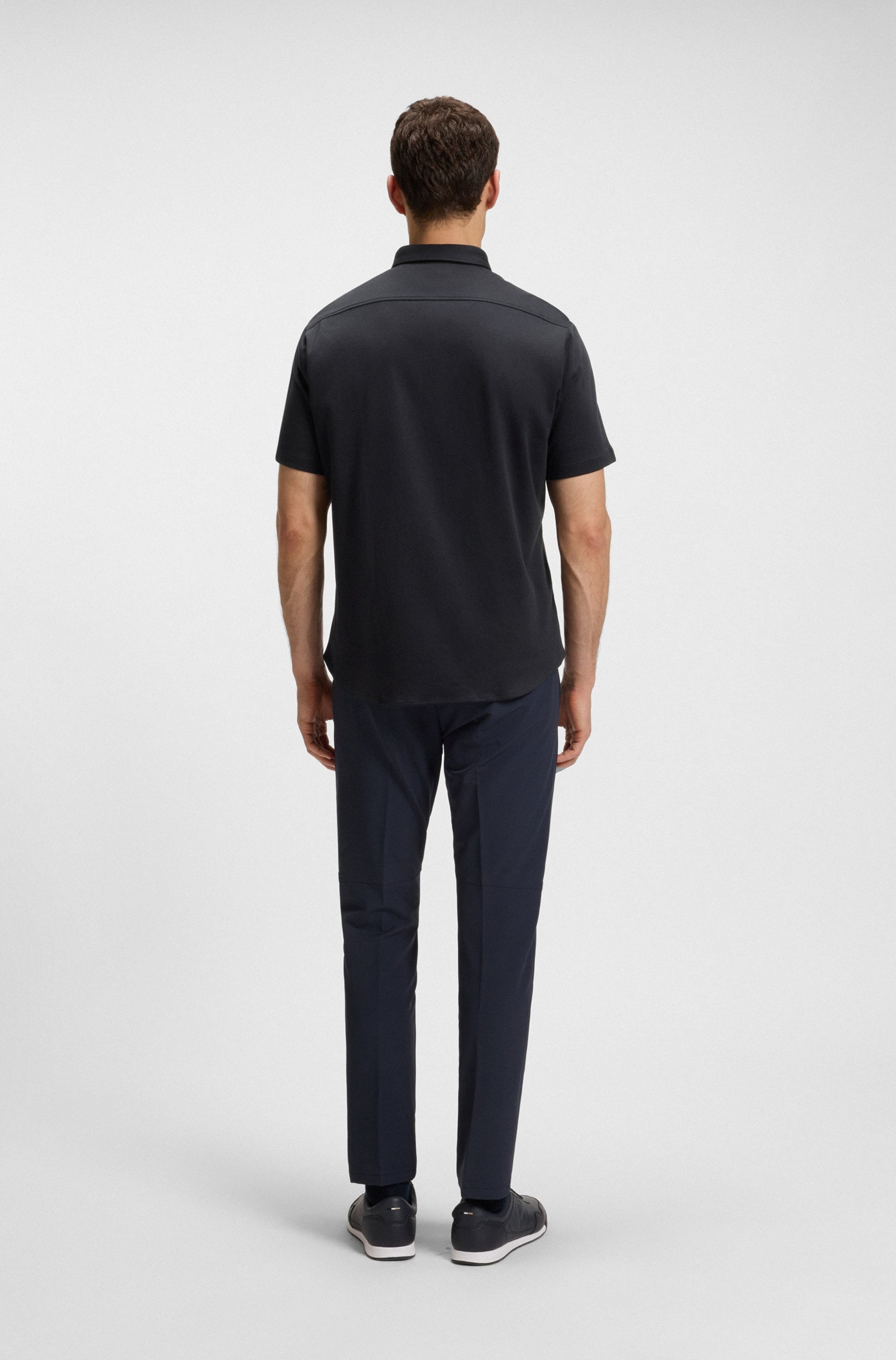 BOSS GREEN Kurzarmhemd »B Motion S«, softe Baumwolle, Vier-Wege-Stretch, knitterfrei