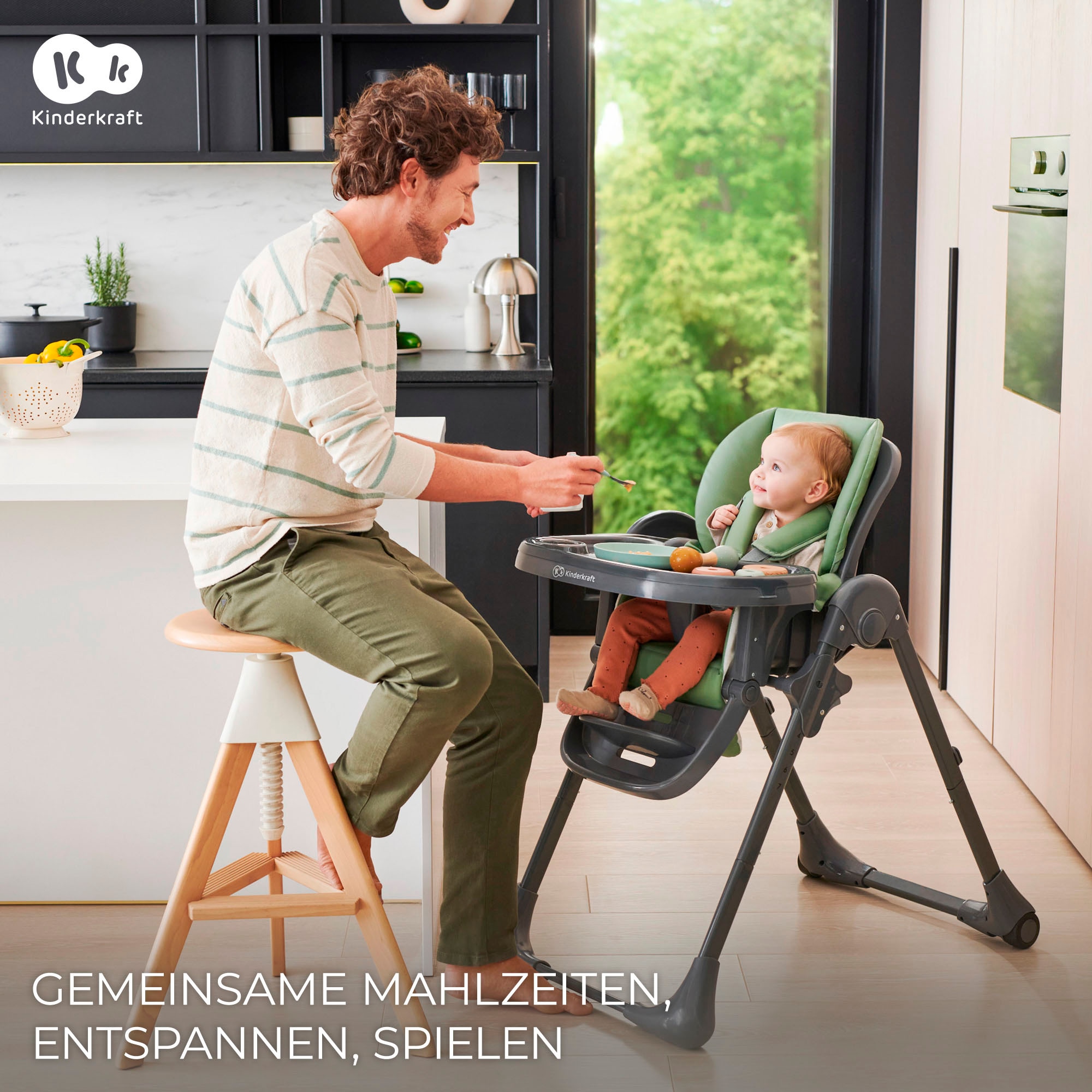 Kinderkraft Hochstuhl »TUMMIE«, mit Liegefunktion