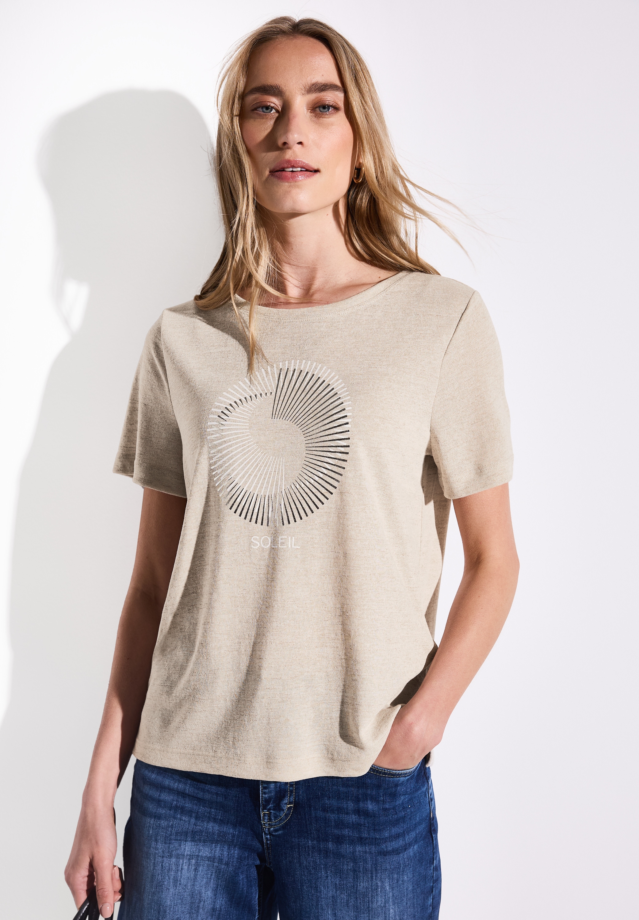 STREET ONE T-Shirt, mit Folien-Print günstig online kaufen