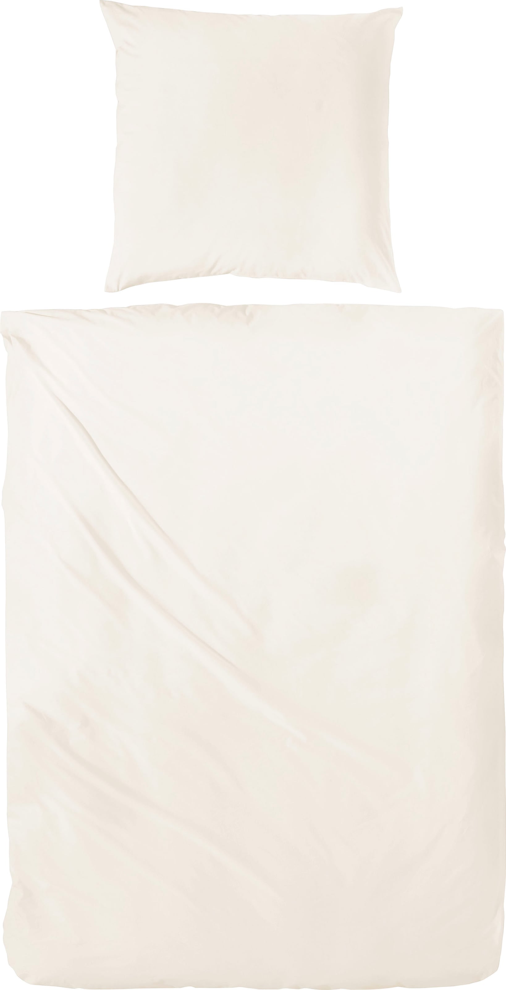 Primera Bettwäsche "Uni Luxus-Satin in Gr. 135x200, 155x220 oder 200x200 cm", (2 tlg.), Bettwäsche aus Baumwolle, unifar