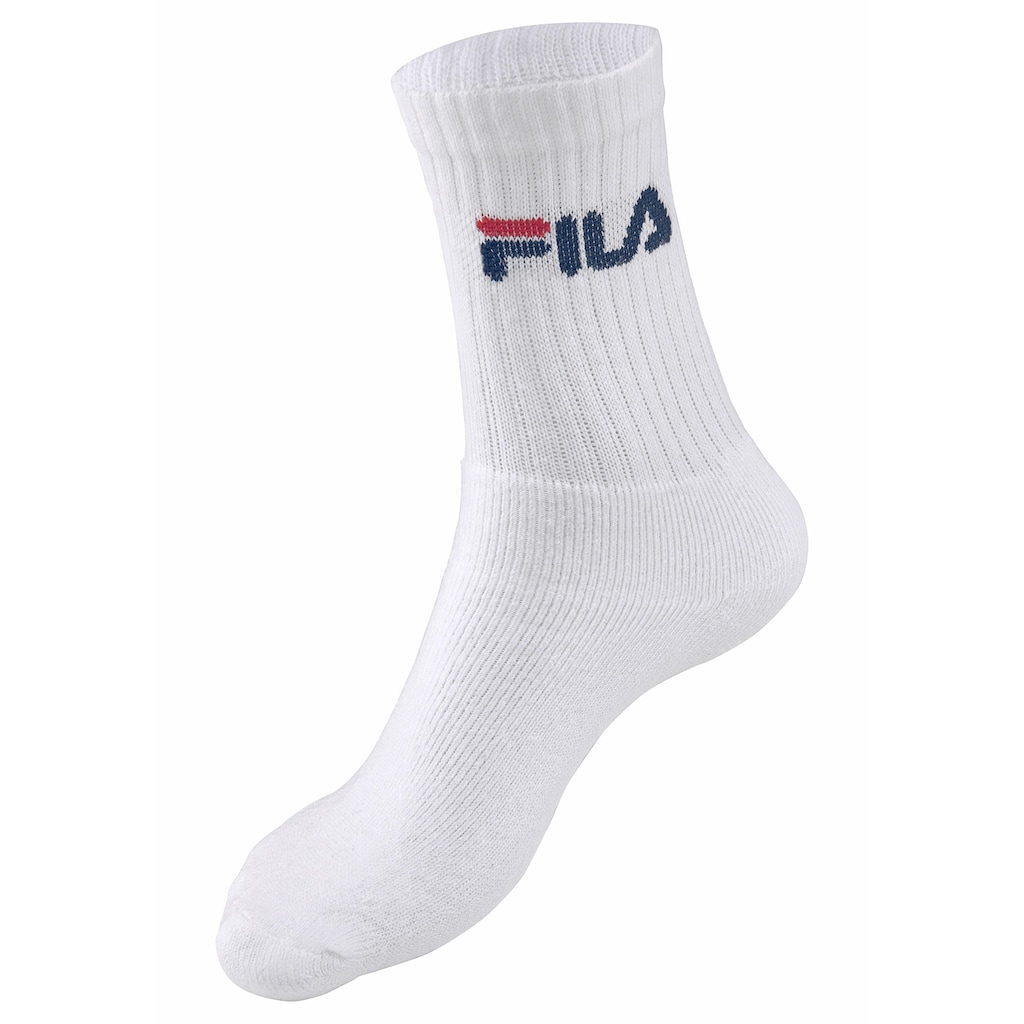 Fila Tennissocken, (3 Paar), mit verstärkten Belastungszonen