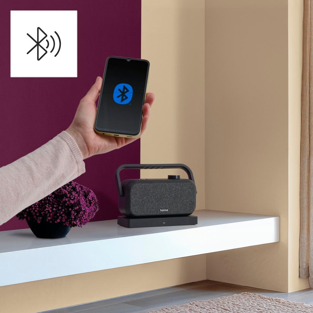 Hama Lautsprecher »Kabelloser TV-Lautsprecher (Funklautsprecher 2,4GHz, Voice-Mode, 2x5W)«, Bluetooth