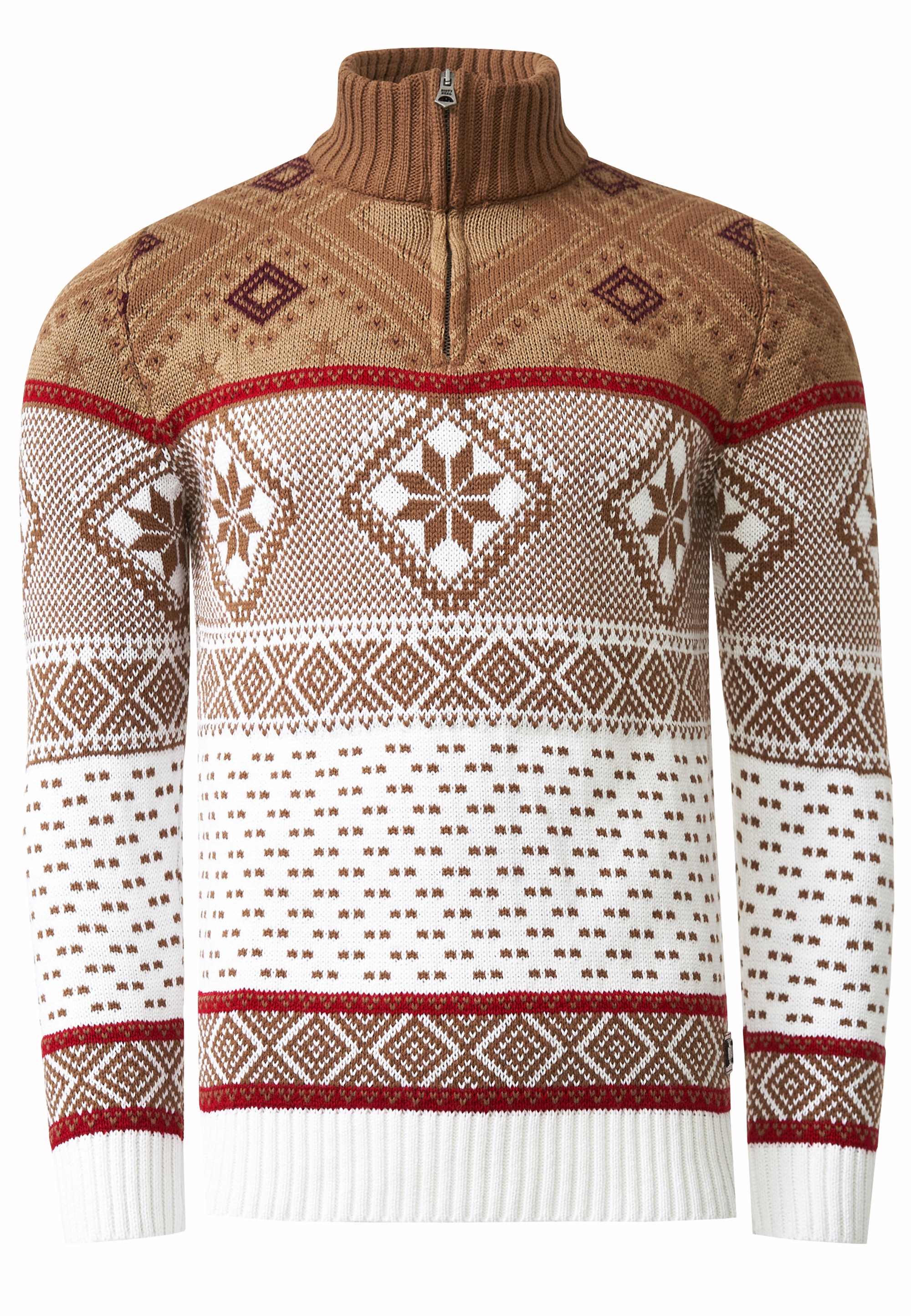 Rusty Neal Strickpullover, mit winterlichem Muster