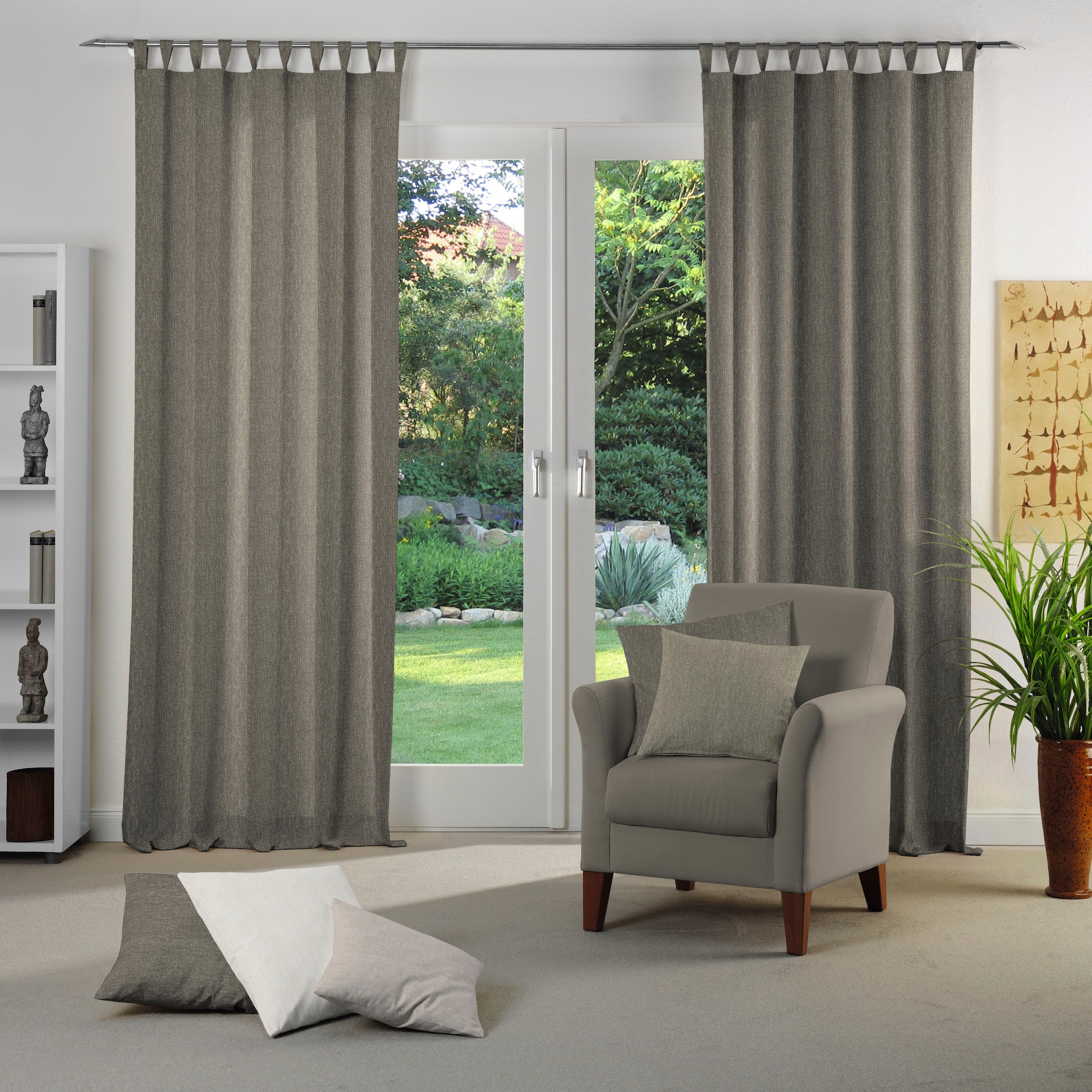 Wirth Vorhang "Torbole" Schlaufen 1 Stk. tlg. günstig online kaufen