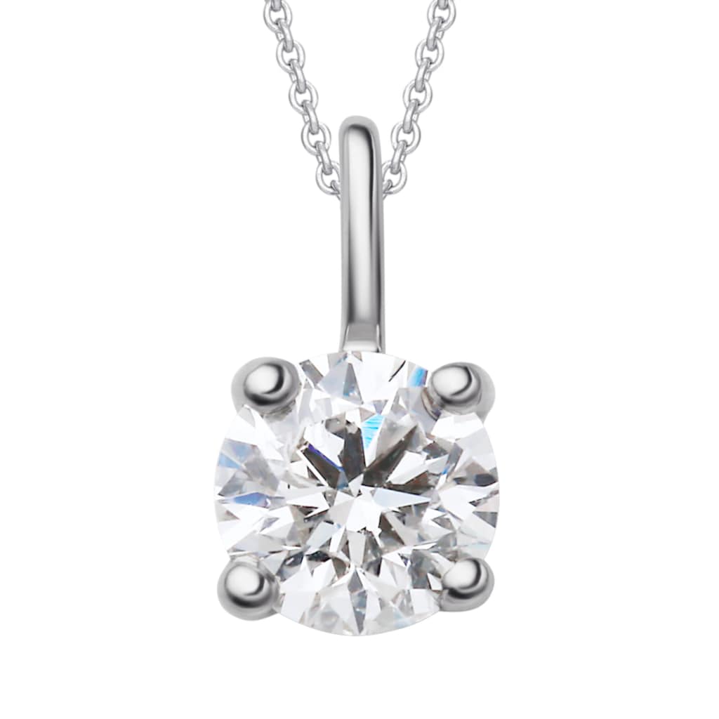 ONE ELEMENT Kettenanhänger »0.2 ct Diamant Brillant Anhänger aus 950 Platin«, Damen Platin Schmuck