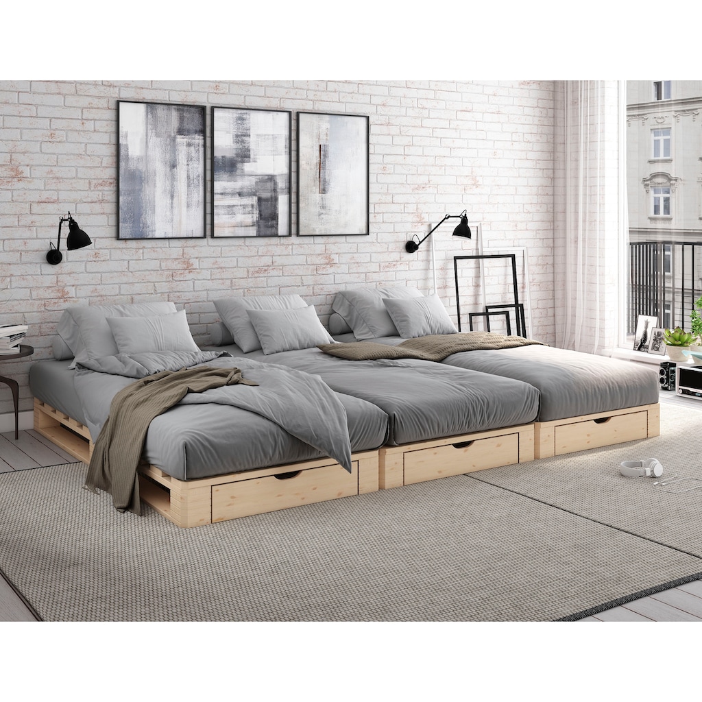 Home affaire Palettenbett »"ALASCO " BESTSELLER! Mit Schublade«