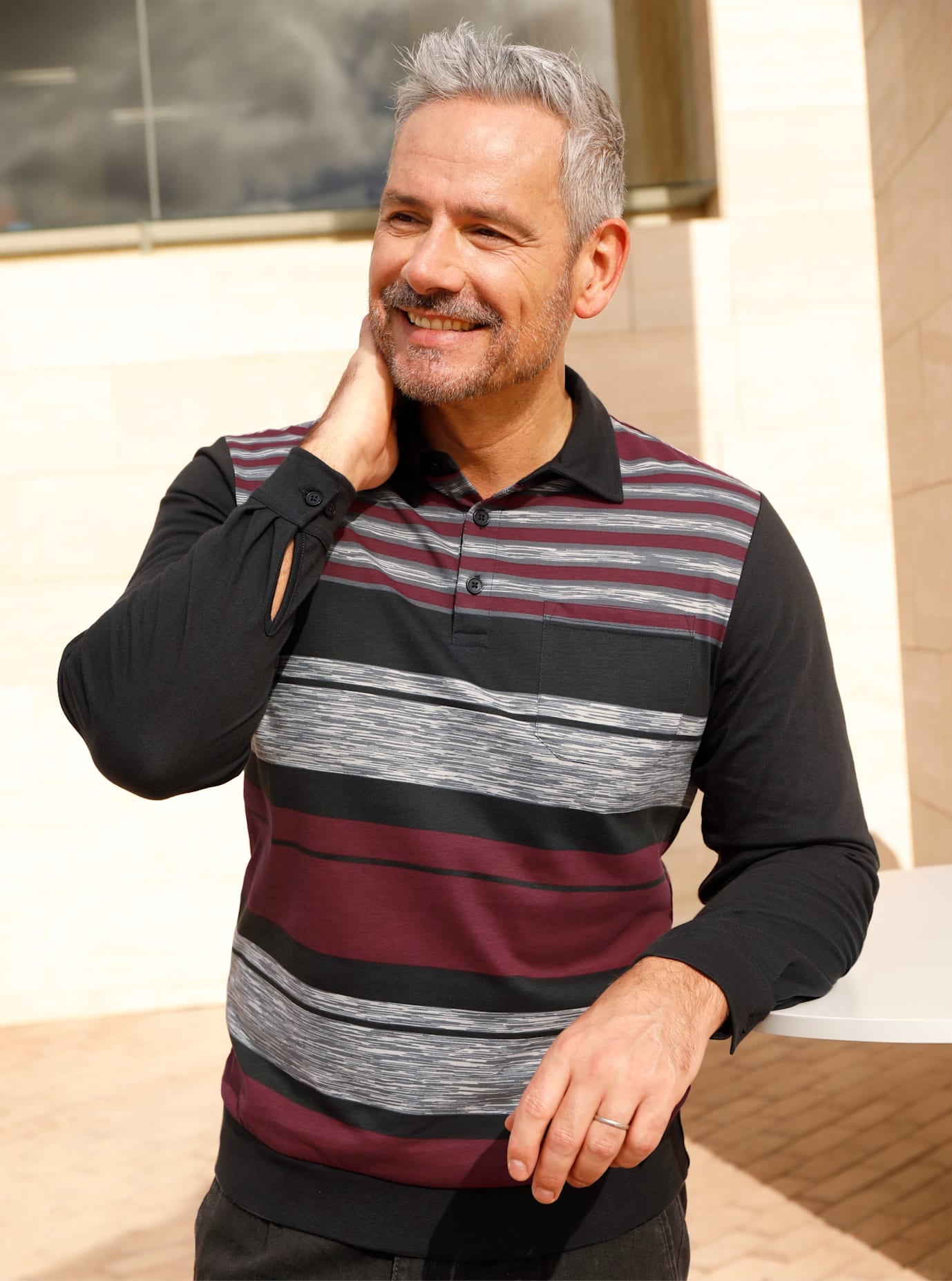 Marco Donati Langarmshirt "Langarm-Shirt" 1 Stk. günstig online kaufen