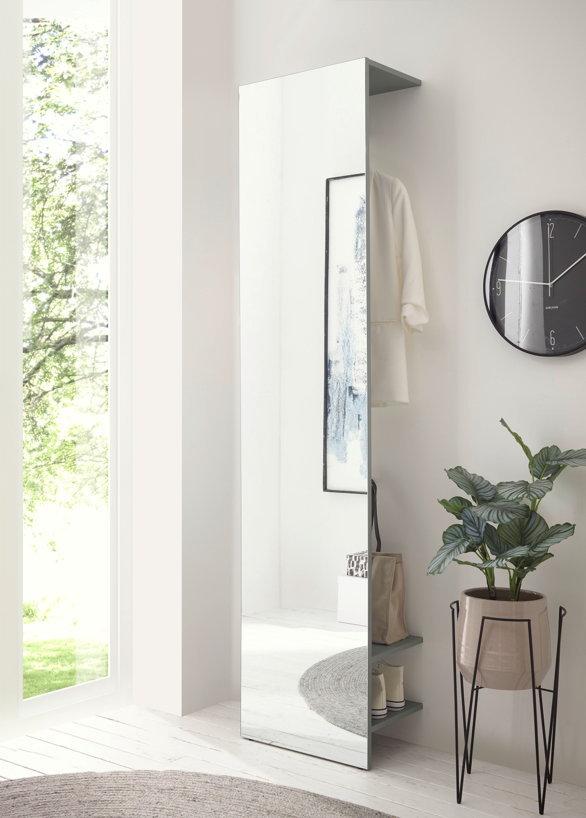 Home affaire Garderobenschrank "GiRON/CiTY, Schrank mit Spiegelfront, moder günstig online kaufen