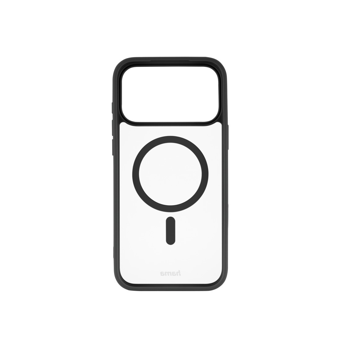 Hama Smartphone-Hülle »Handyhülle für Apple iPhone 17 Pro Max, magnetisch, Apple MagSafe, Qi2« Apple iPhone 17 Pro Max Wireless Charging, passgenaue Anti-Rutsch-Oberfläche, transparent