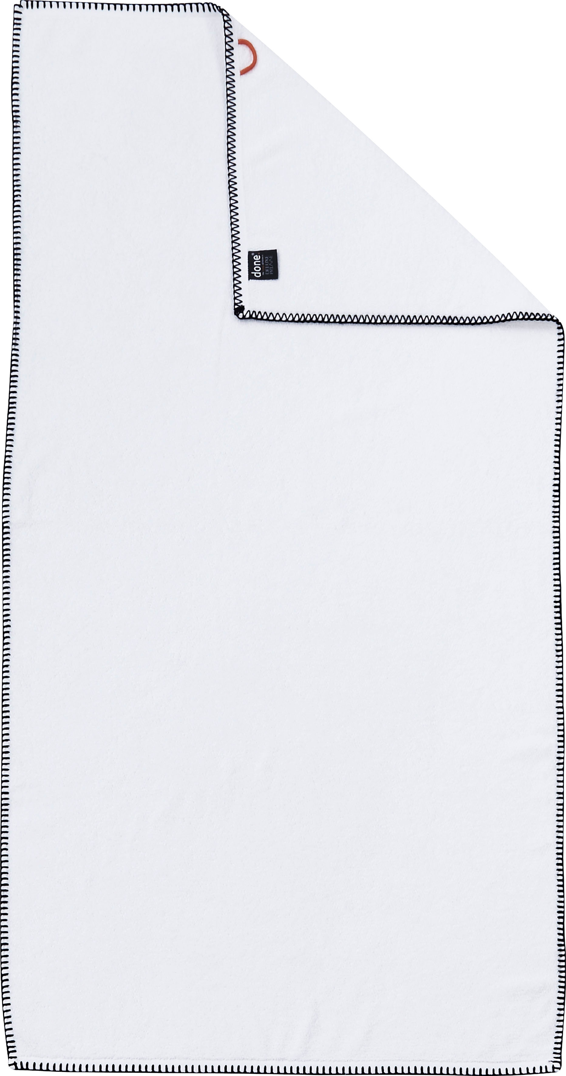 Duschtuch DONE., B:70cm L:140cm, weiß, Zwirnfrottee, Obermaterial: 100% Baumwolle, Handtücher, "Deluxe Prime", Uni-Farben, Hotelqualität aus