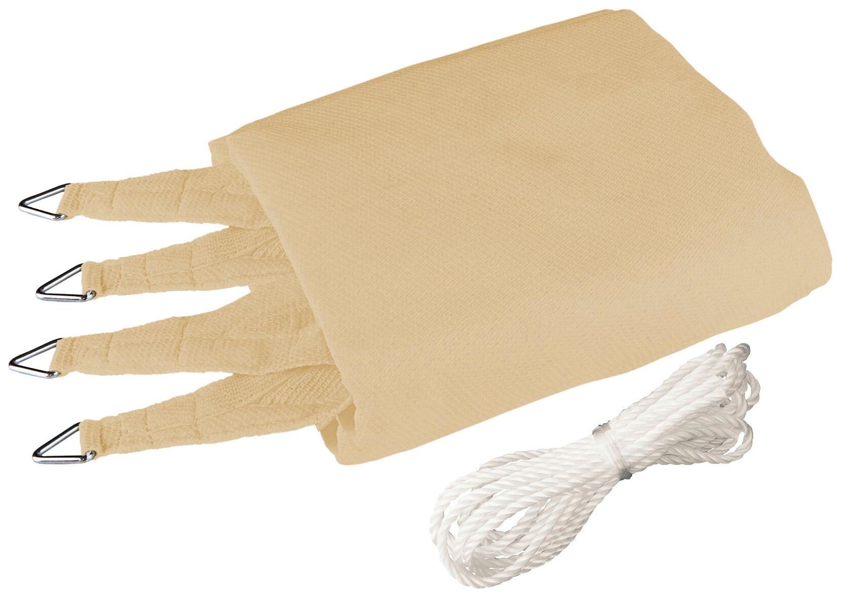 Windhager Sonnensegel »Capri Dreieck«, 5x5x5m, champagner