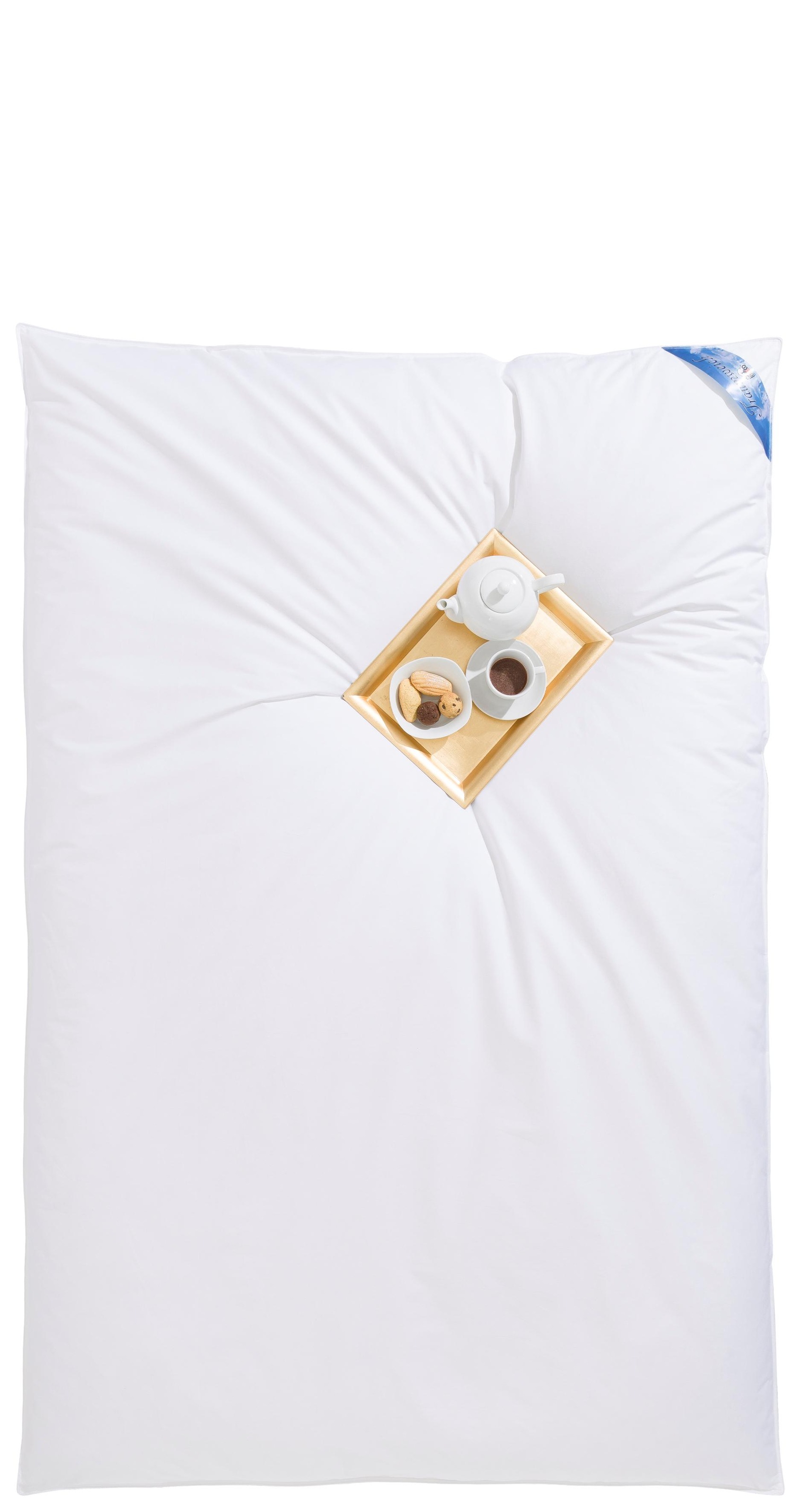 RIBECO Federbettdecke "Leon, Ballonbettdecke Leon, 135x200 & 155x220 cm" ex günstig online kaufen