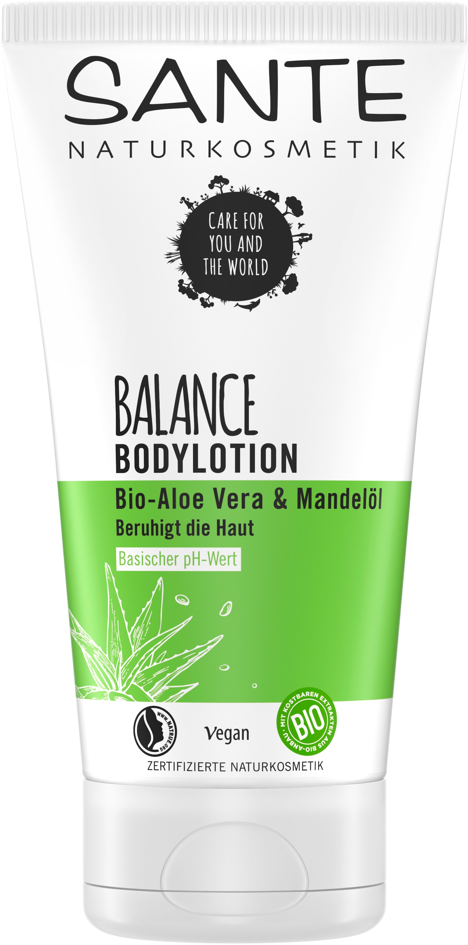 SANTE Bodylotion »Balance Bodylotion Bio-Aloe Vera & Mandelöl« Bodylotion, für die tägliche Körperpflege, mit Aloe Vera und Mandelöl