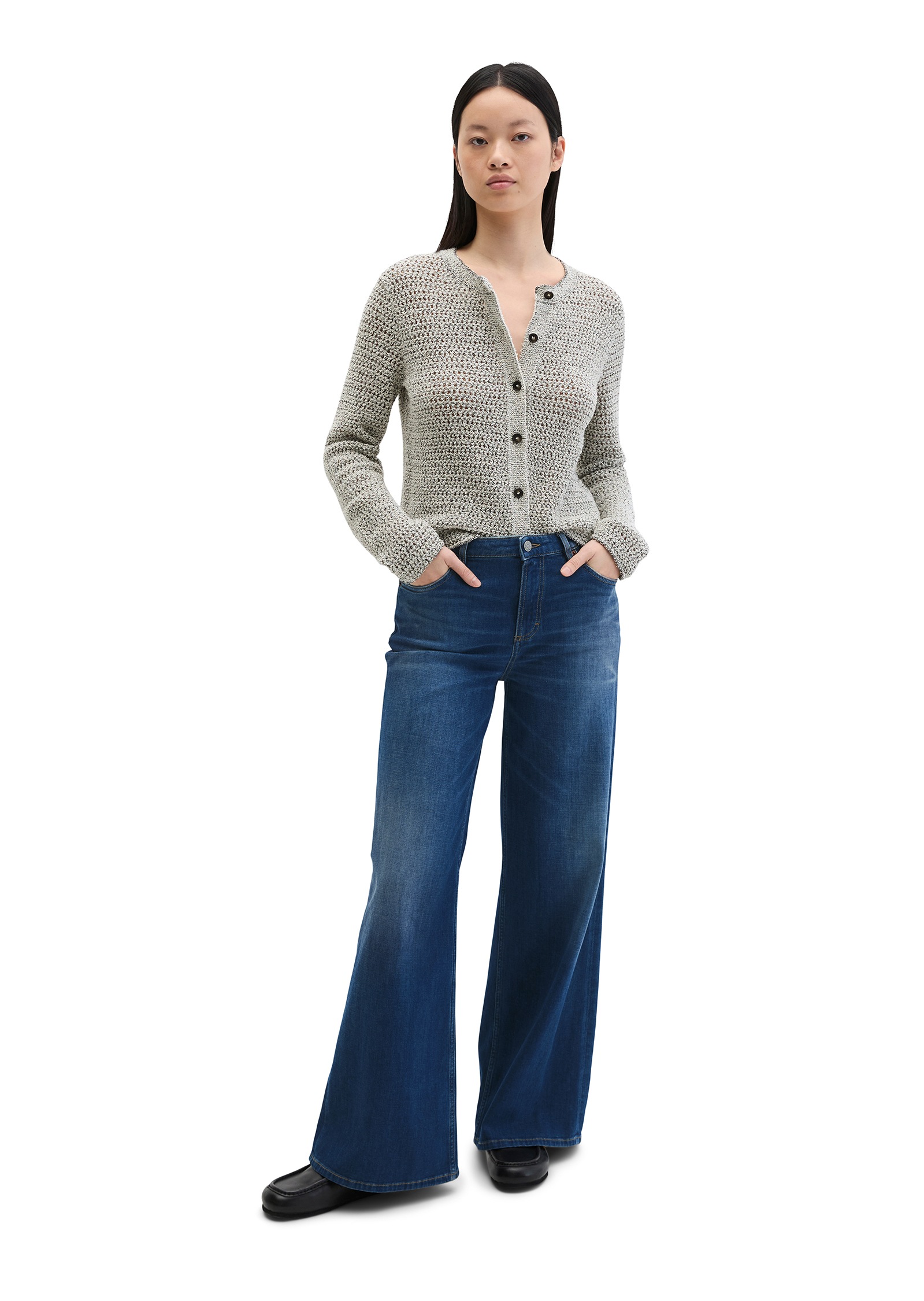 Marc O'Polo Cardigan »aus Bi-Color-Garn«