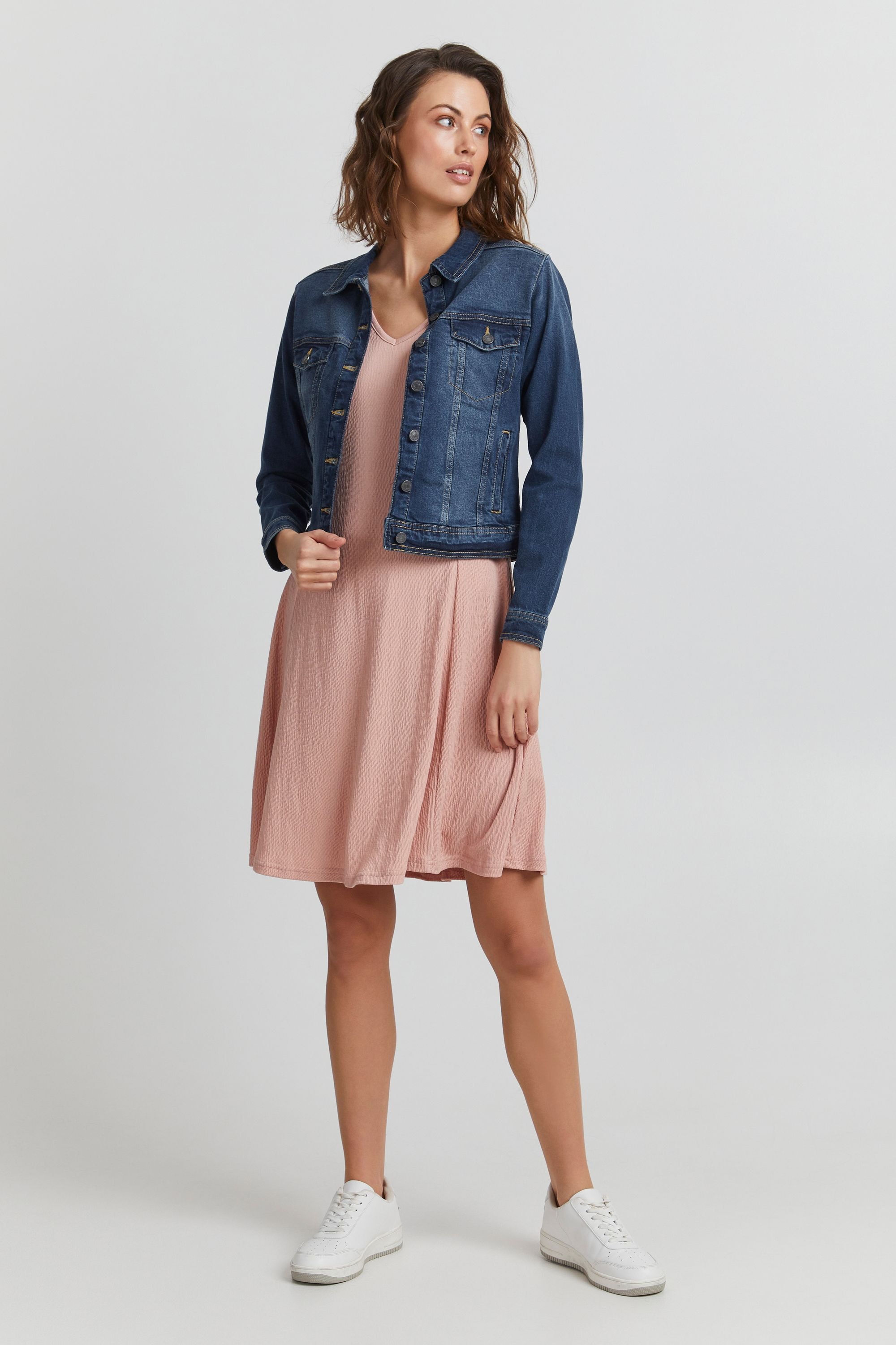fransa Jeansjacke »Jeansjacke FRVocut«, ohne Kapuze