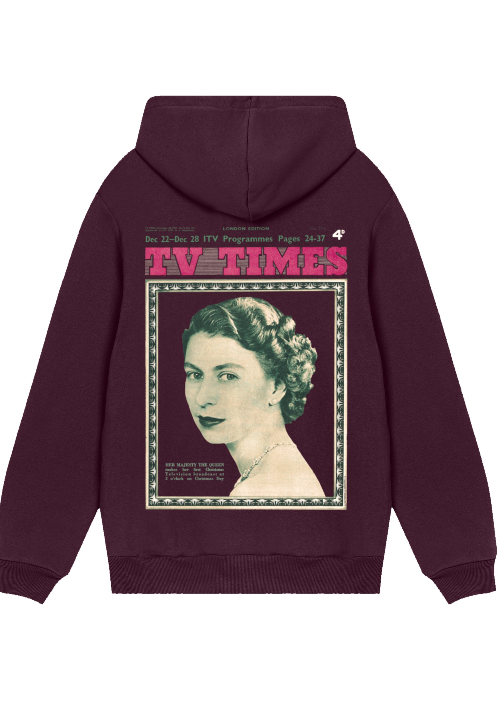 F4NT4STIC Kapuzenpullover "TV Times Queen Elizabeth II 1957 Cover", Premium günstig online kaufen