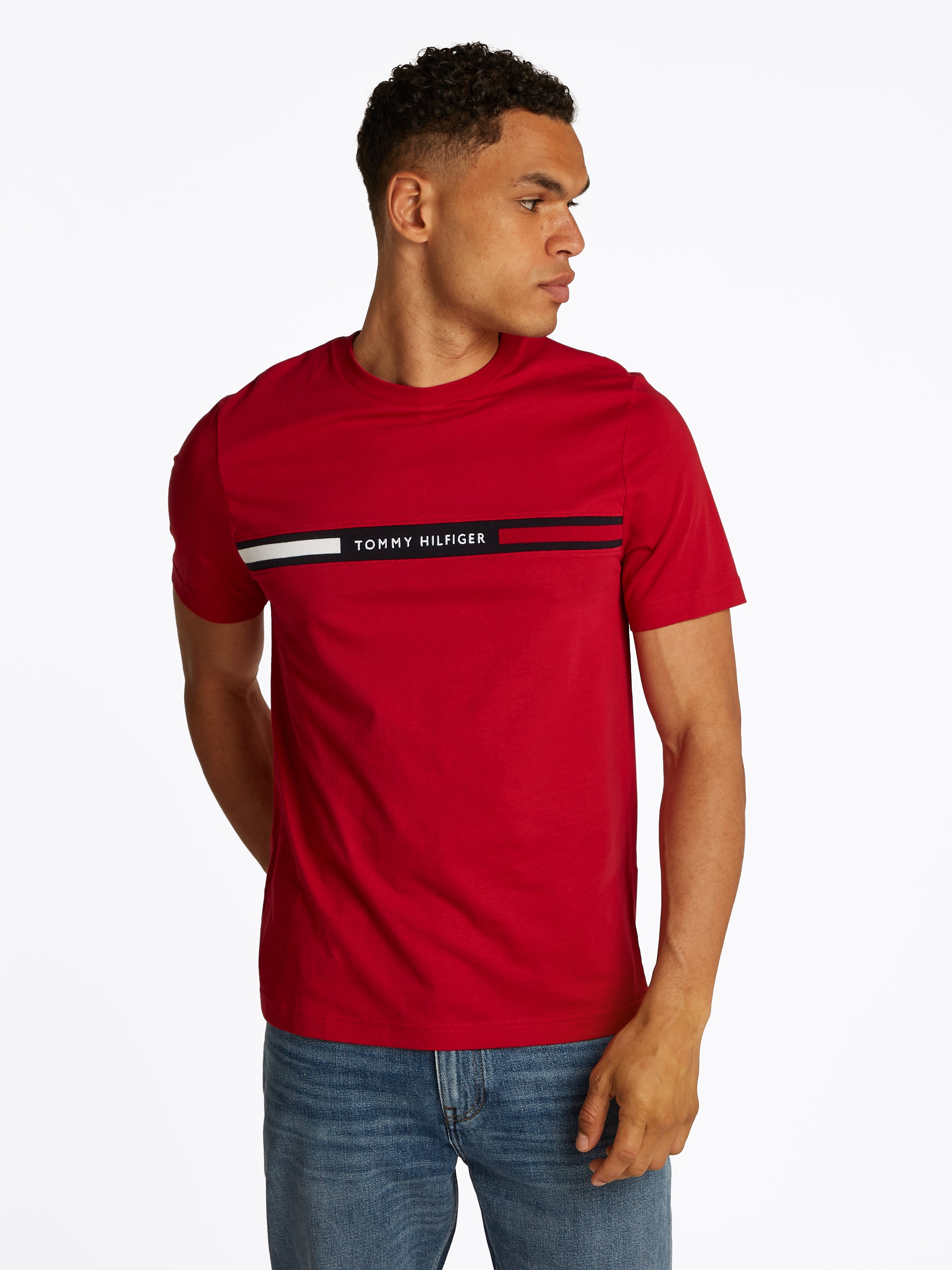 Tommy Hilfiger T-Shirt "HILFIGER CHEST INSERT TEE" günstig online kaufen