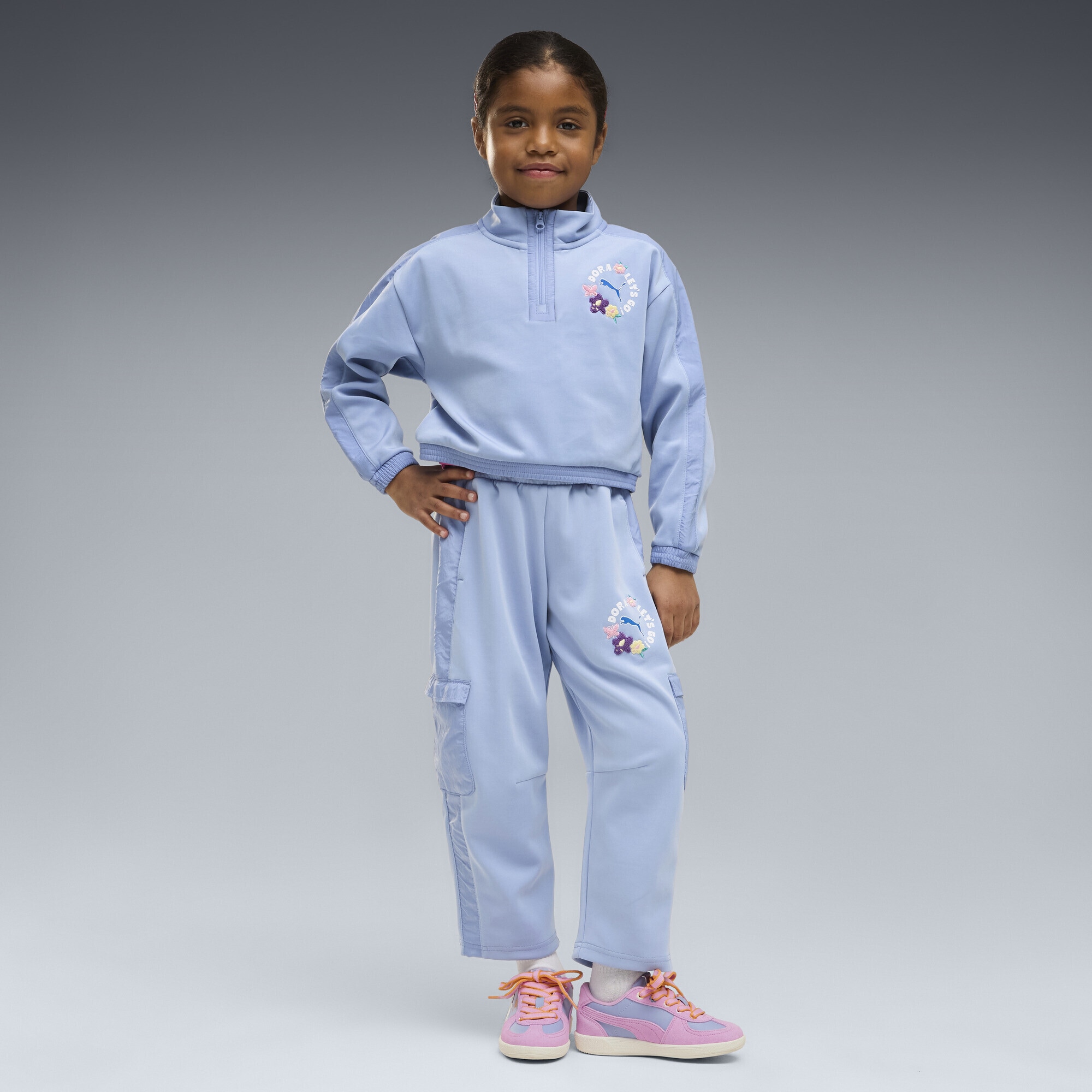 PUMA Sweatshirt »PUMA x DORA THE EXPLORER T7 Relaxed Sweatshirt Mädchen«
