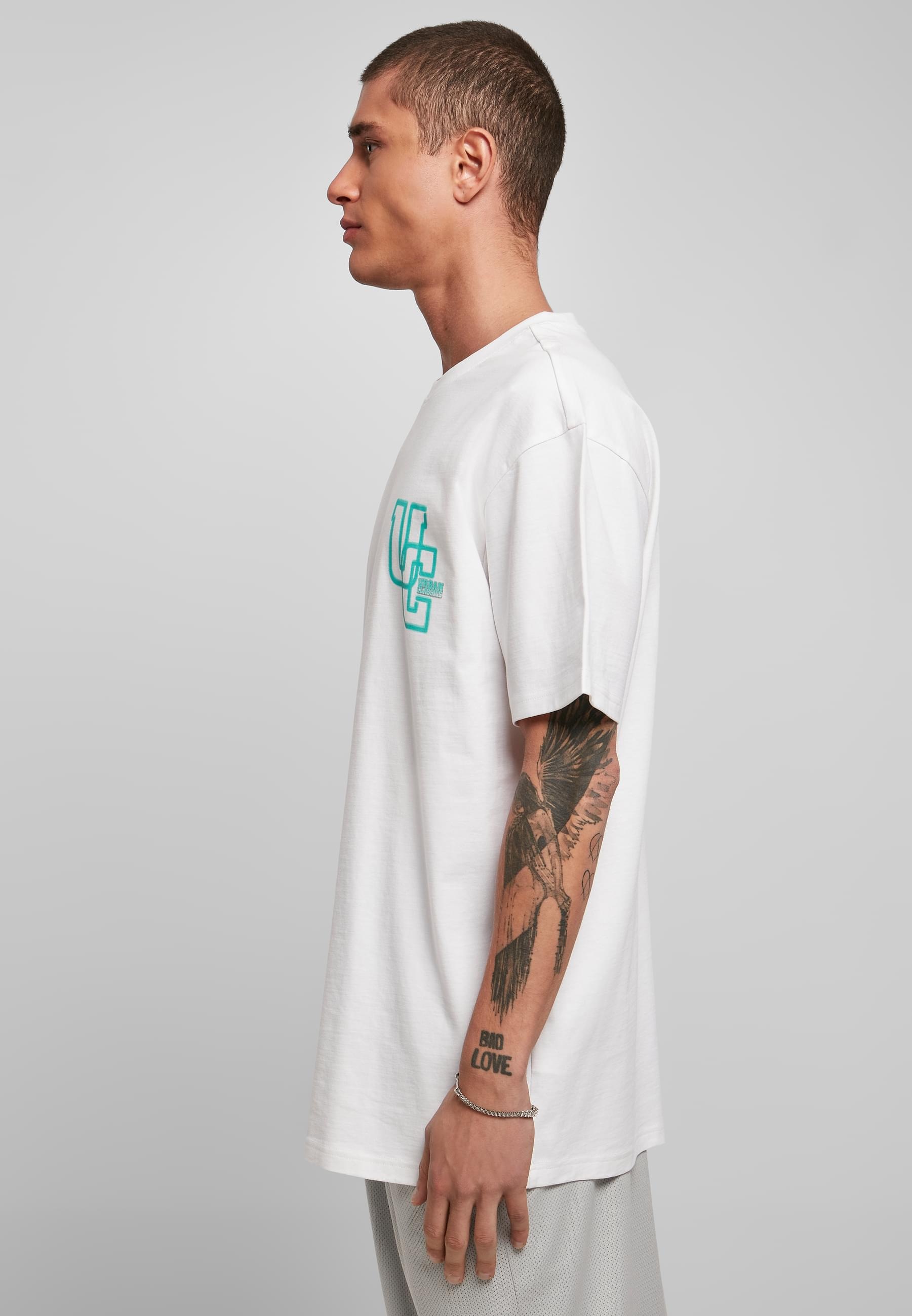 URBAN CLASSICS T-Shirt »Urban Classics Herren Glow Logo Tee«, (1 tlg.)