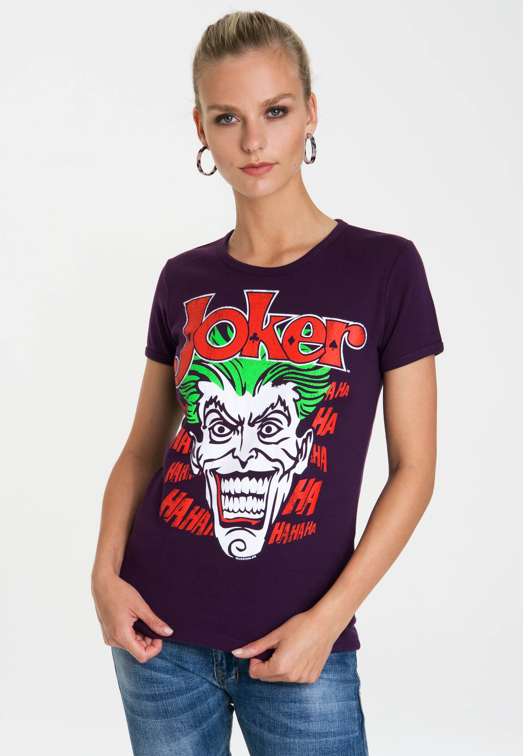 LOGOSHIRT T-Shirt »The Joker«, mit lizenzierten Originaldesign