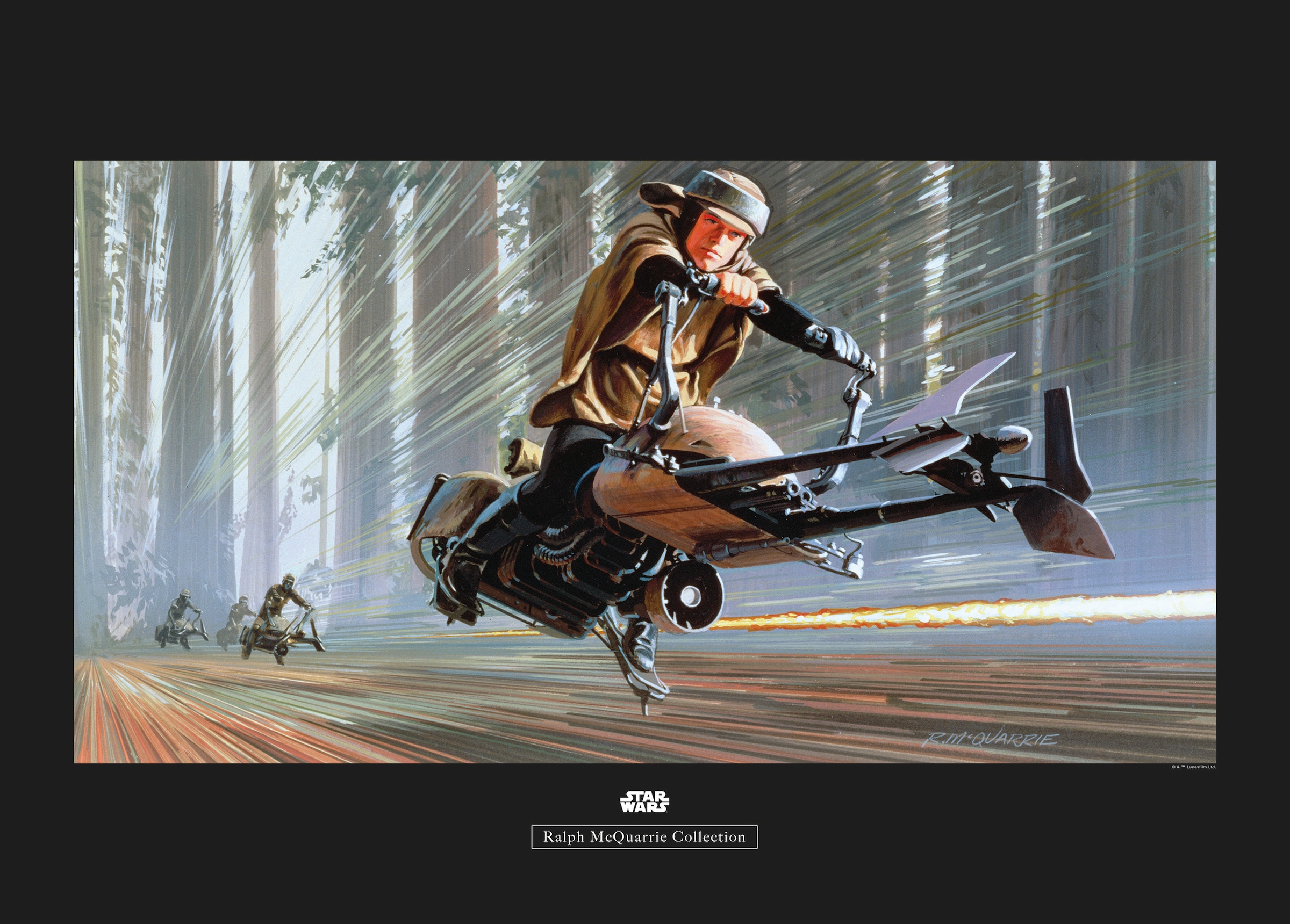 Komar Poster "Star Wars Classic RMQ Endor Speeder", Star Wars, (1 St.), Kinderzimmer, Schlafzimmer, Wohnzimmer