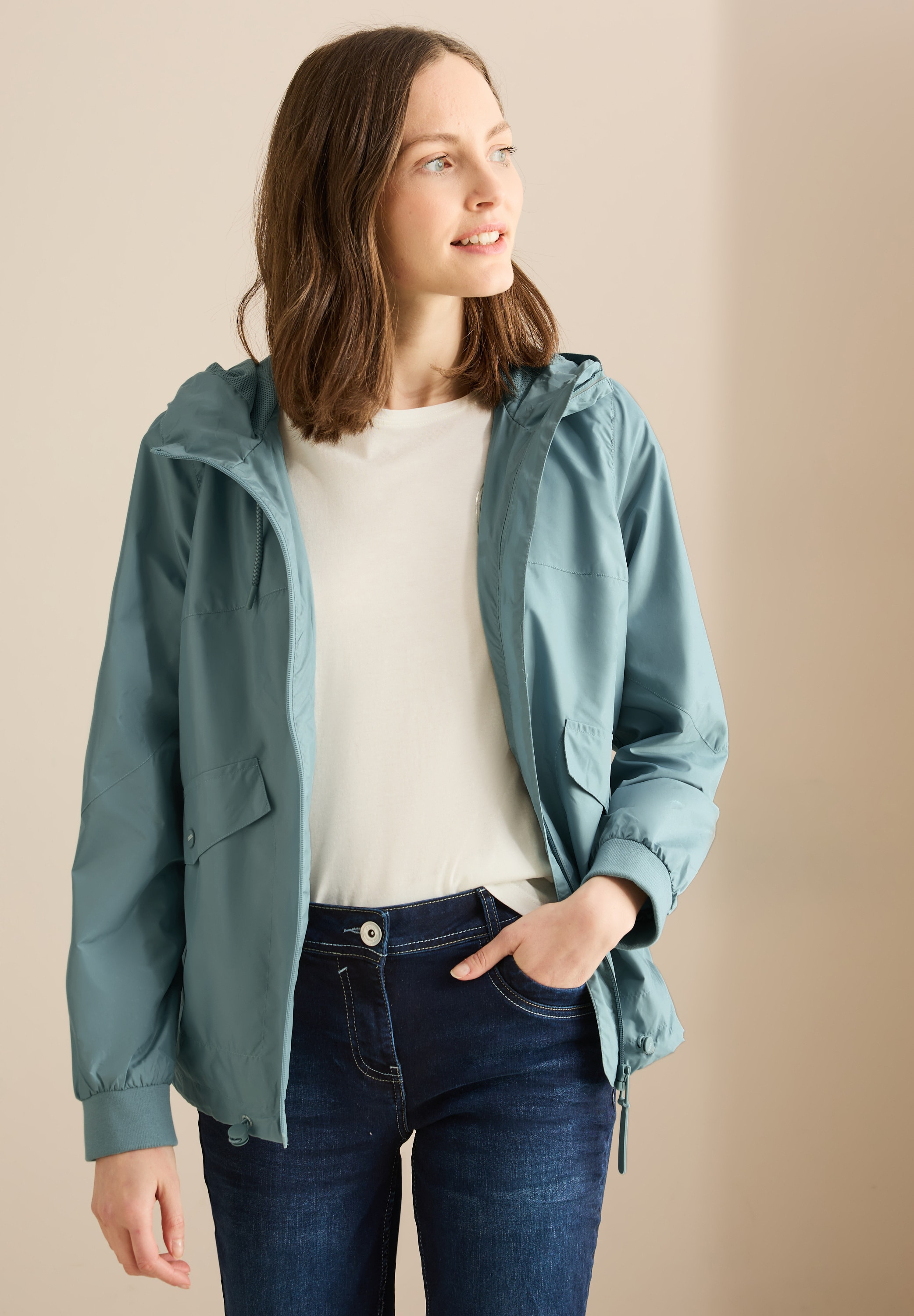 Cecil Windbreaker, mit Kapuze, mit Kapuze mit Tunnelzugband