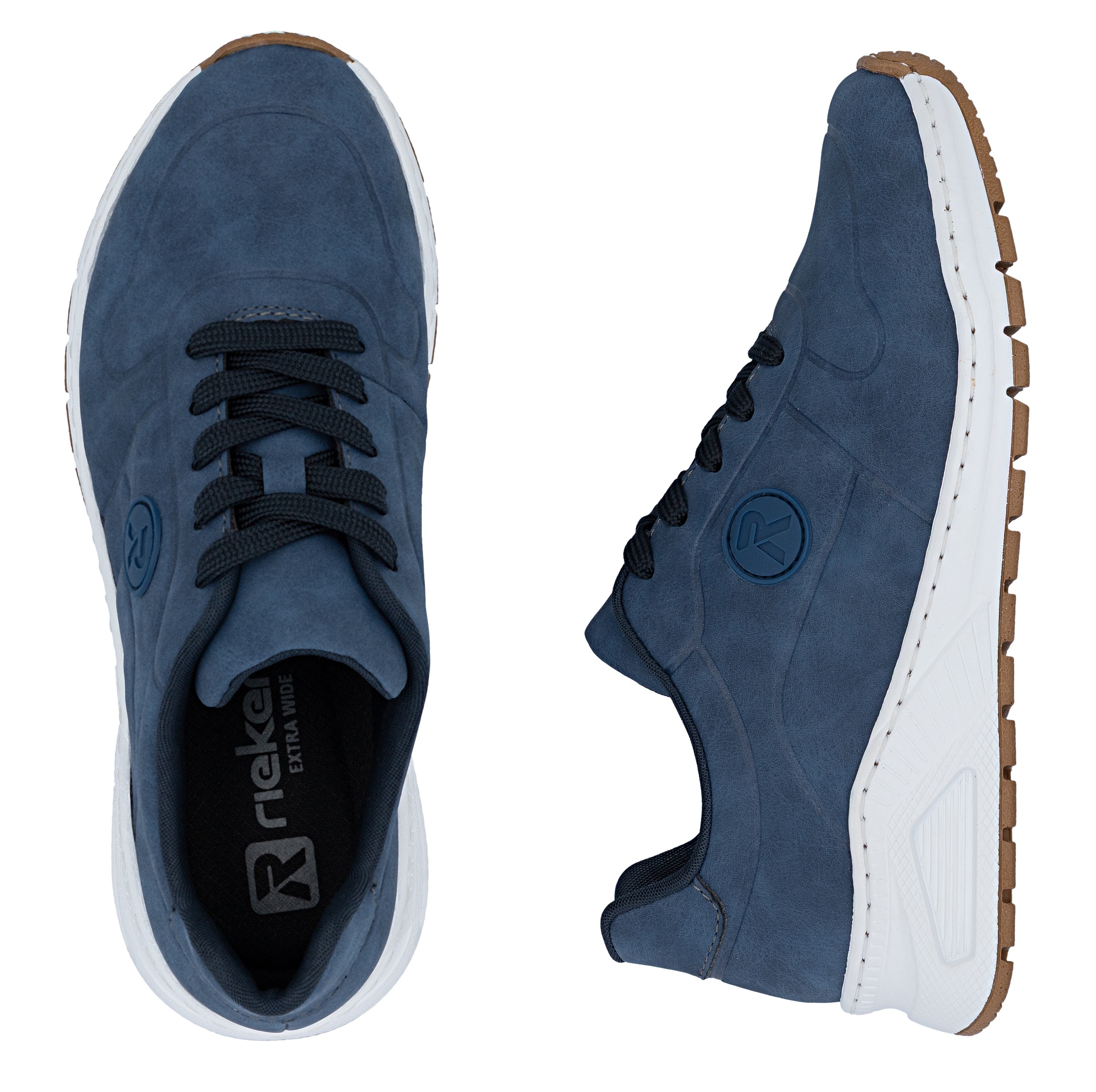 Rieker Sneaker  mit MemoSoft-Innensohle, Freizeitschuh, Halbschuh, Schnürschuh