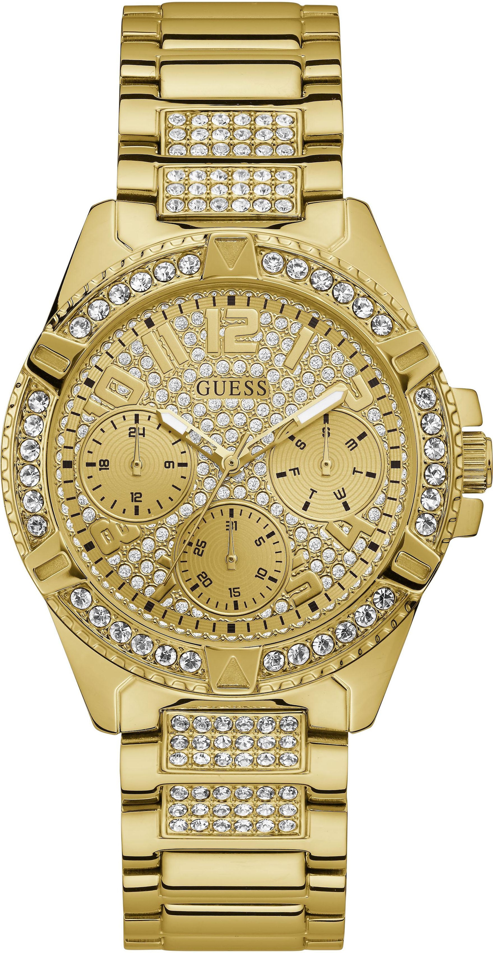 Guess Multifunktionsuhr »LADY FRONTIER, W1156L2«, Armbanduhr, Quarzuhr, Damenuhr