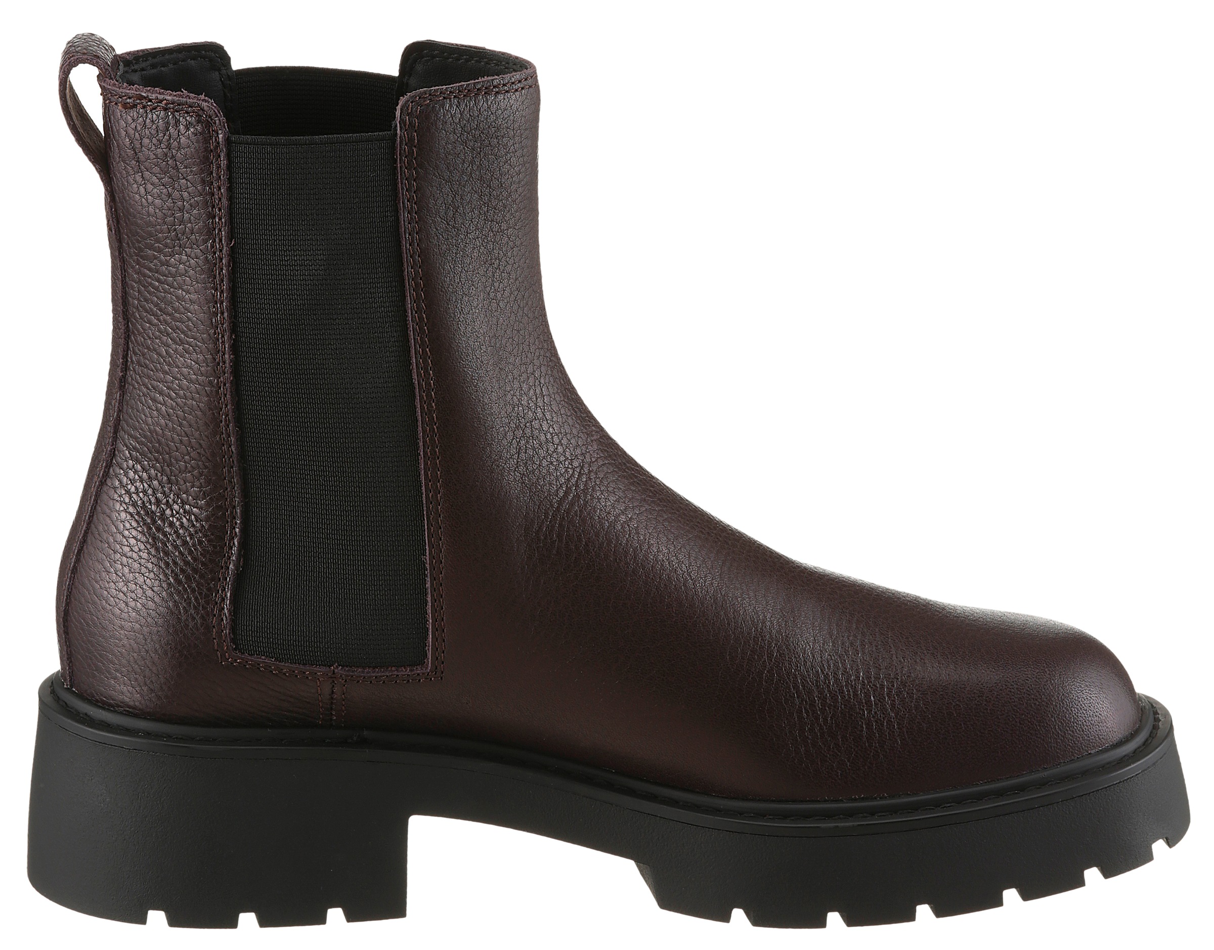 Calvin Klein Jeans Chelseaboots »CHUNKY CHELSEA BOOT LTH«, Schlupfboots, Stiefelette mit praktischer Anziehlasche