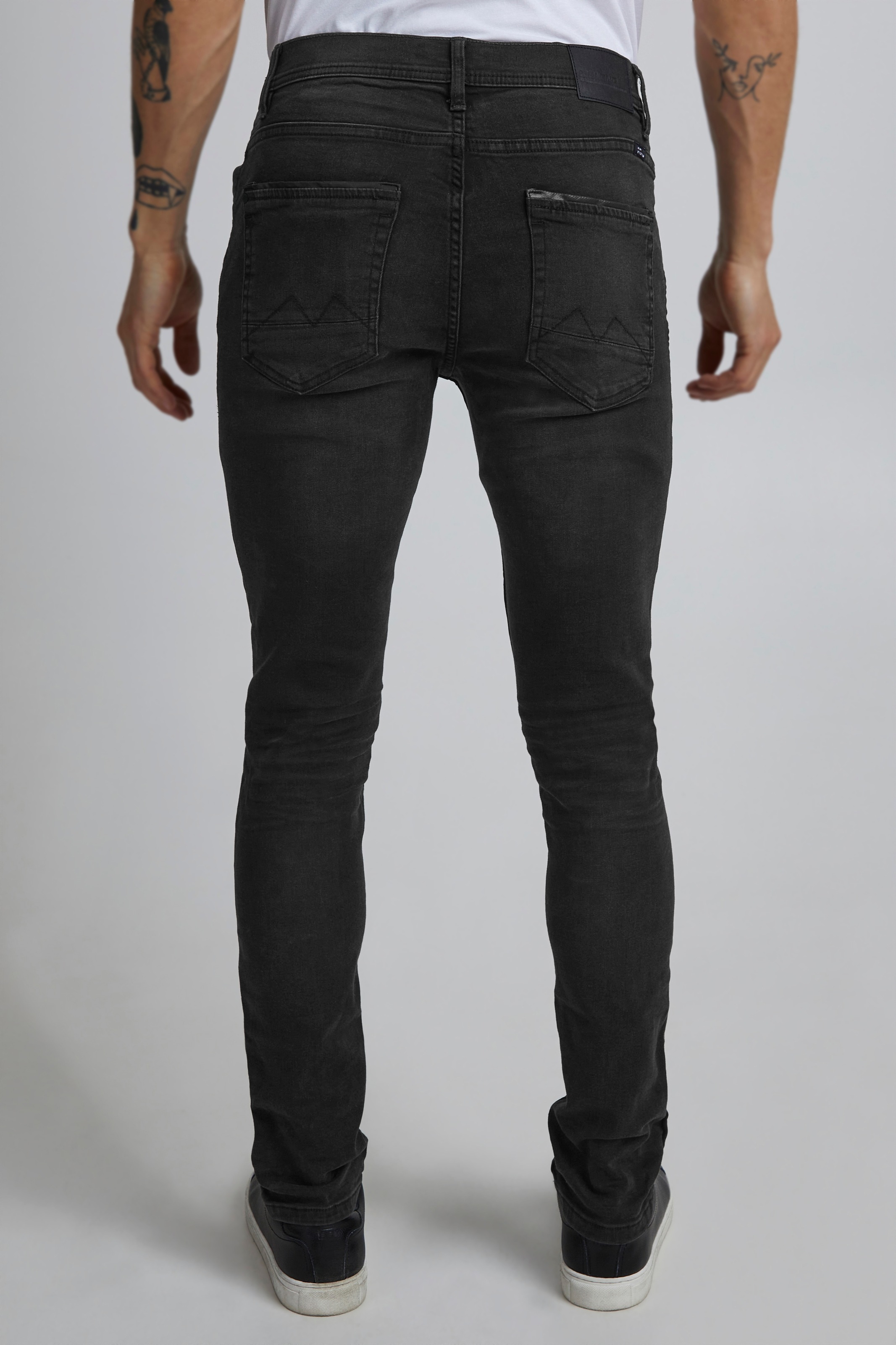 Blend Slim-fit-Jeans "Jet", mit Lederimitat-Applikation günstig online kaufen