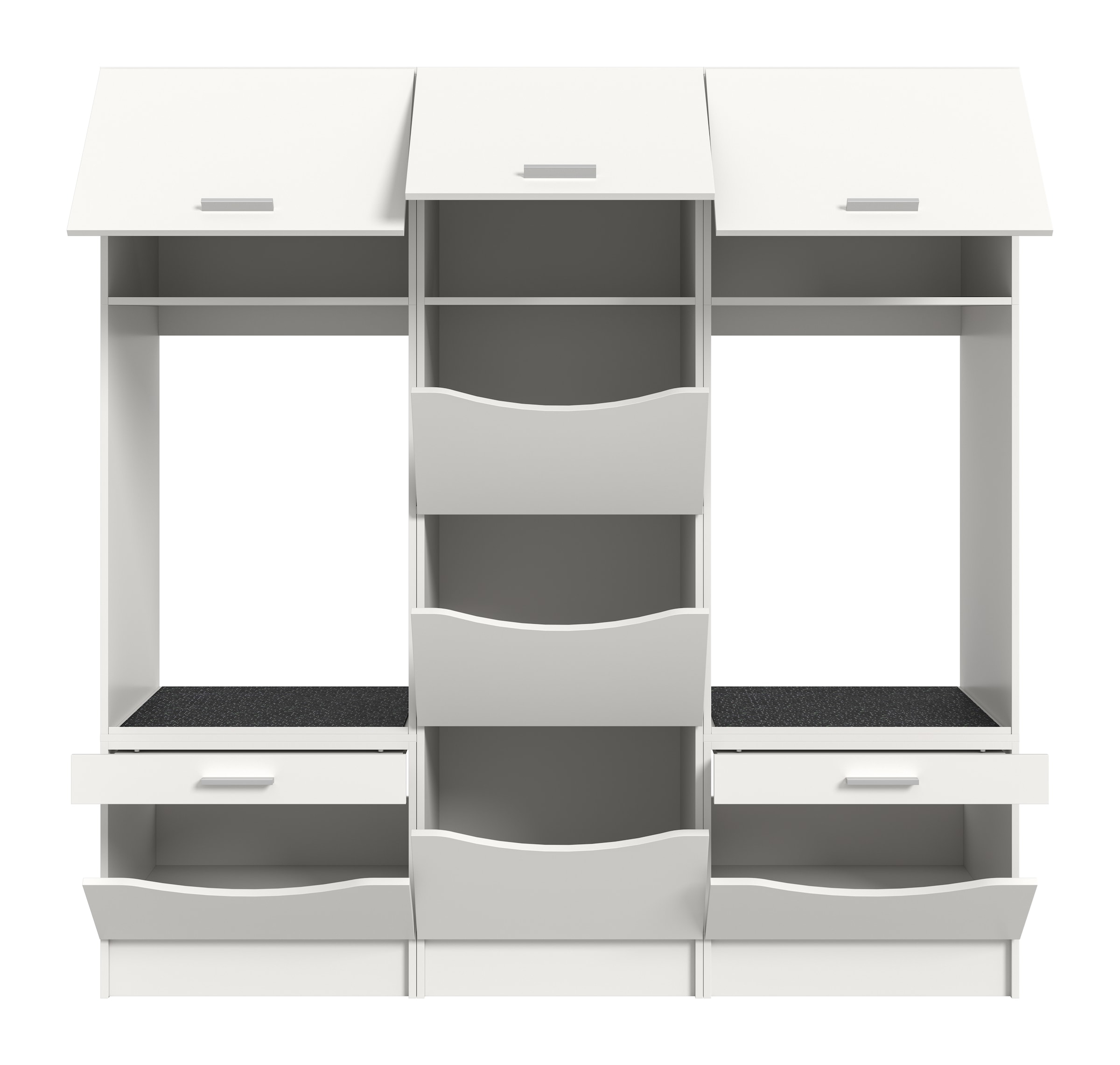 welltime Badmöbel-Set »FALAS, TOPSELLER!, 3-teilig, Hauswirtschaftsraum Set, Breite 192 cm« 2x Waschmaschinenumbau- & 1x Wäscheschrank, 