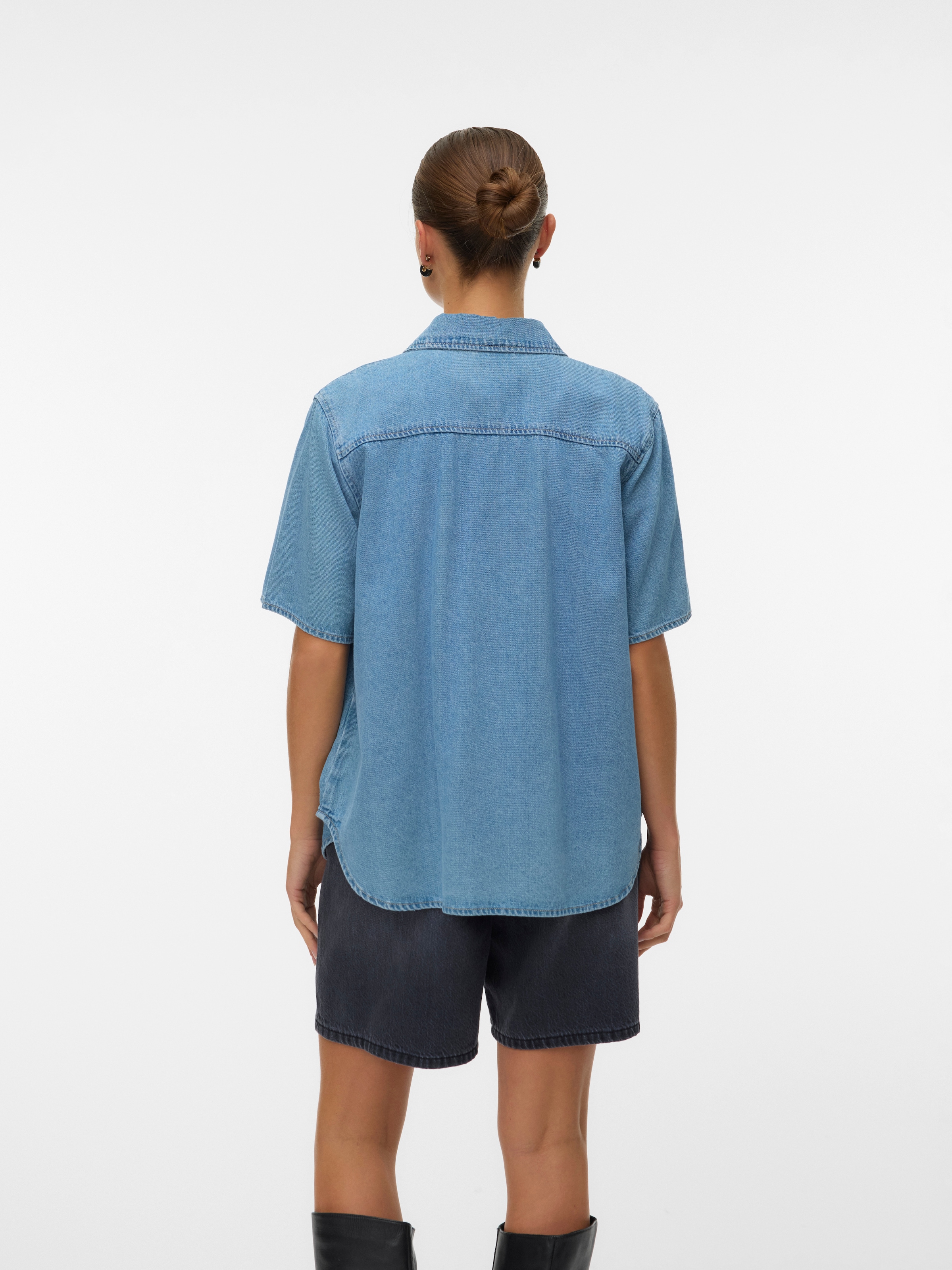 Vero Moda Jeansbluse »VMSIGGA SS CLR DENIM SHIRT« Baumwollmischung, regular fit