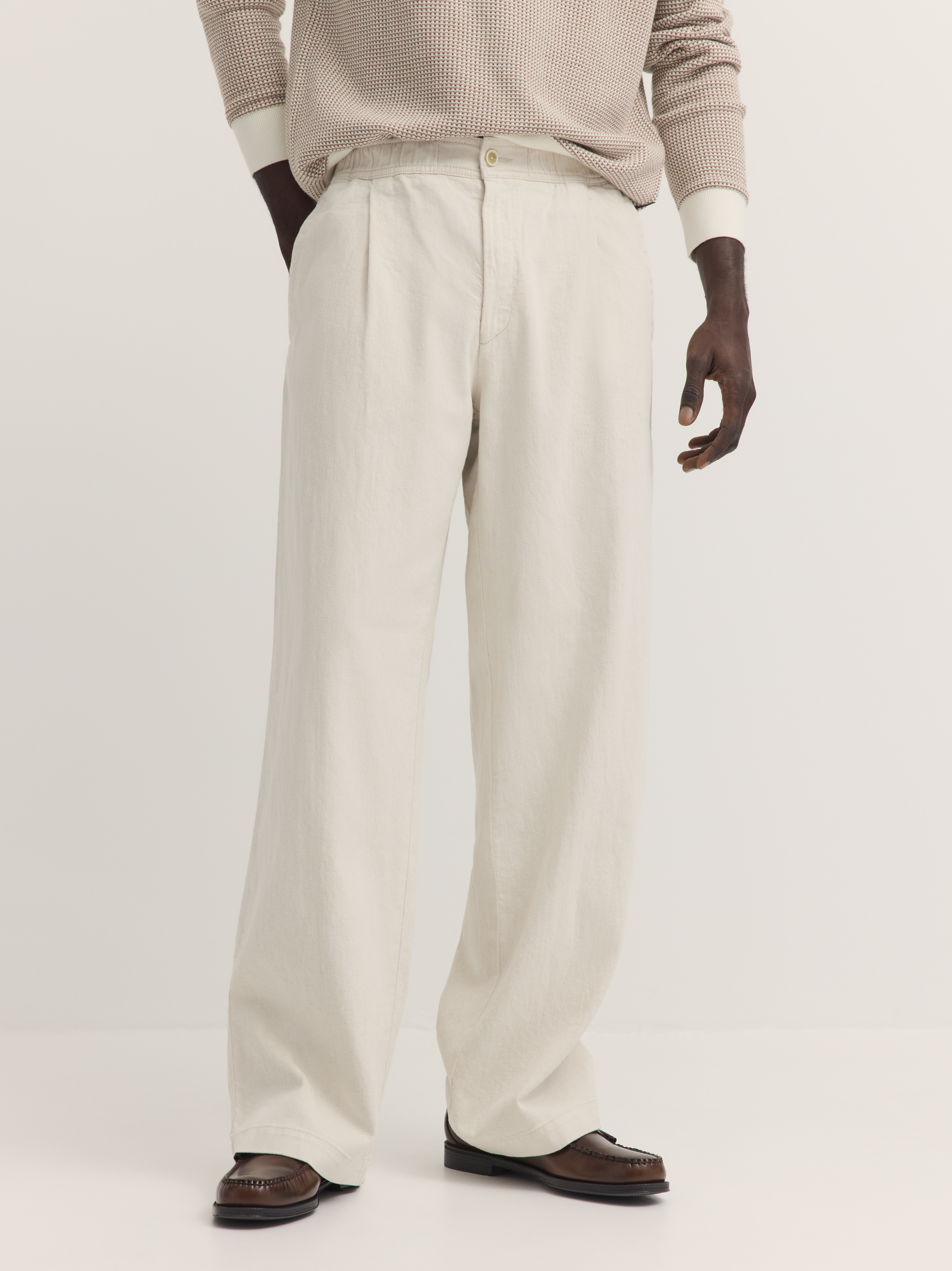 bugatti 1100000002199 "Loose Fit" natural linen mix