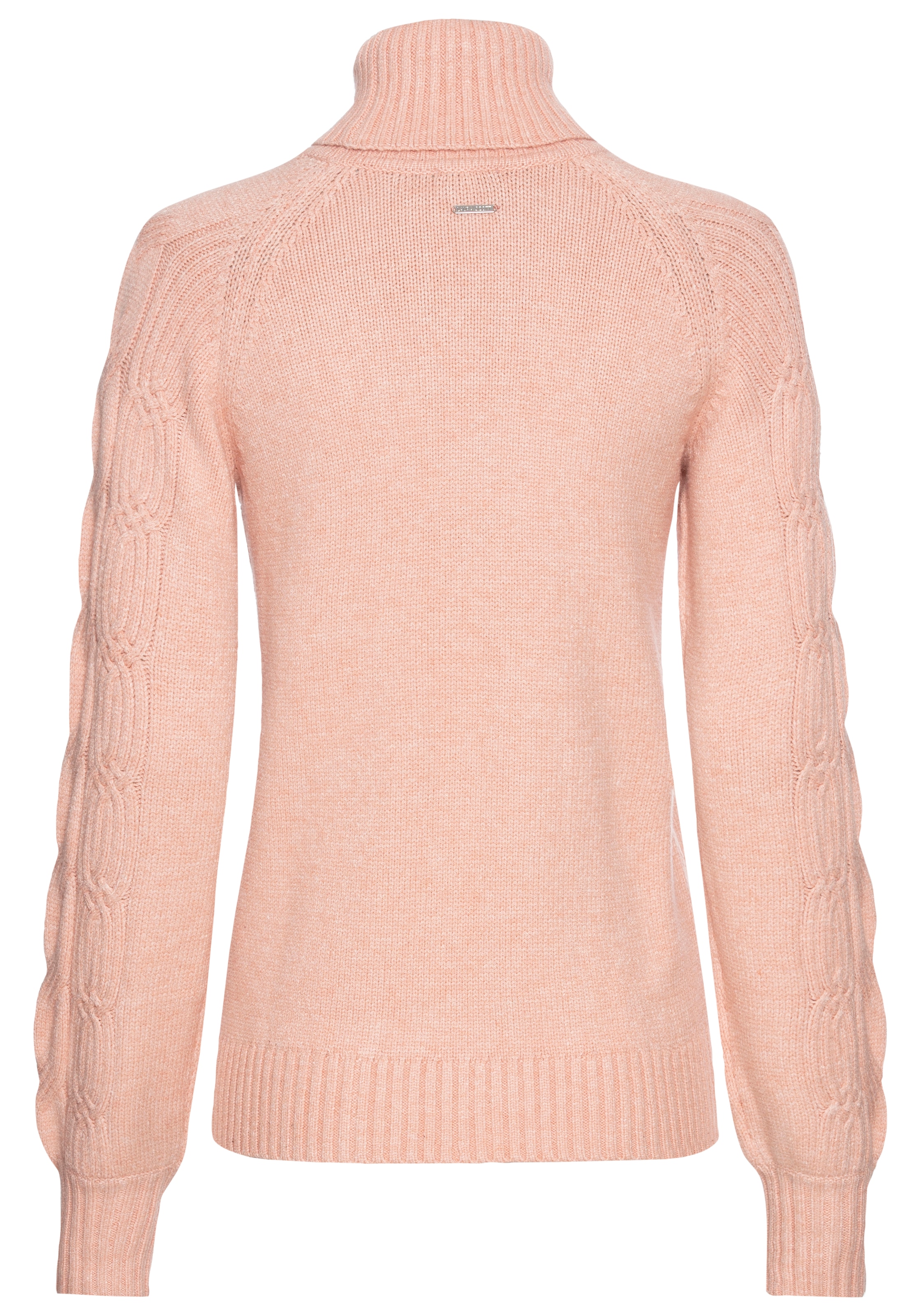 Laura Scott Ajourpullover, mit Rollkragen