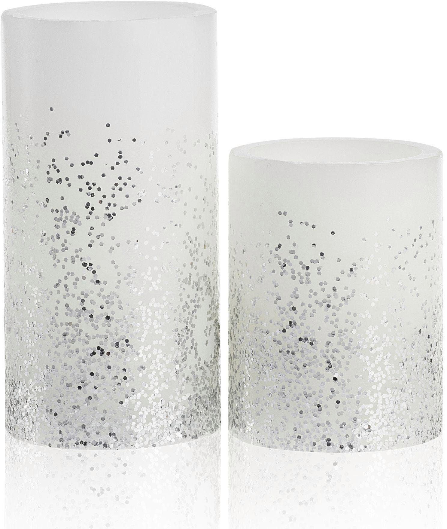 Pauleen LED Dekolicht »LED-Kerze Glowing Glitter Candle, 2er Set«