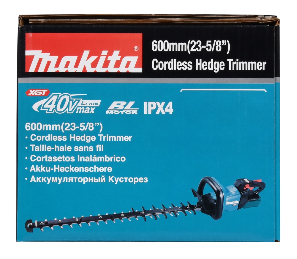 Makita Akku-Heckenschere »»UH006GZ« XGT, 40V max., 60 cm, 25 mm, ohne Akku und Ladegerät« ()  bürstenlos, für dicke Zweige bis Ø25mm, dreiseitig geschliffen