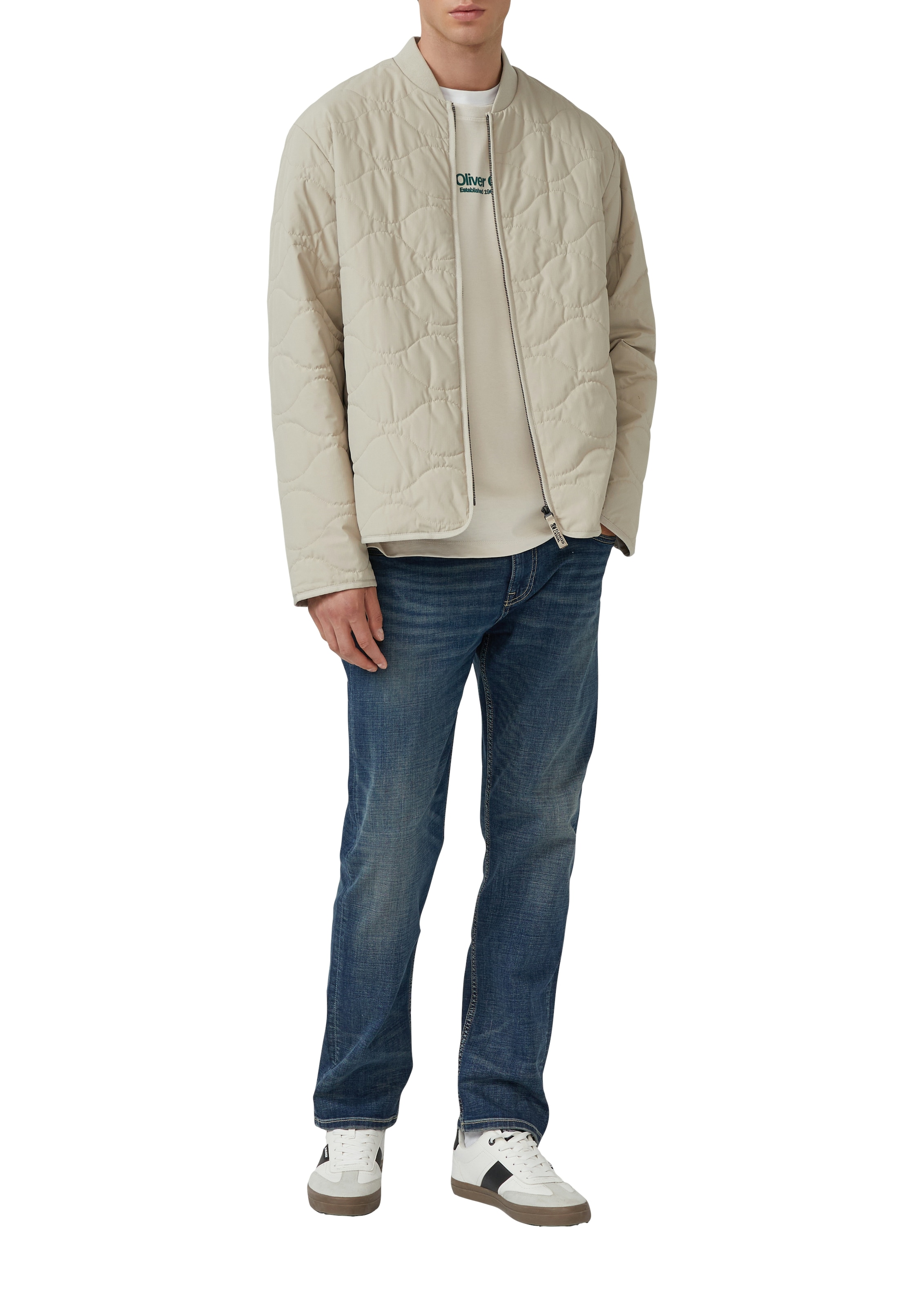 s.Oliver Langarmshirt, mit Logo Schriftzug