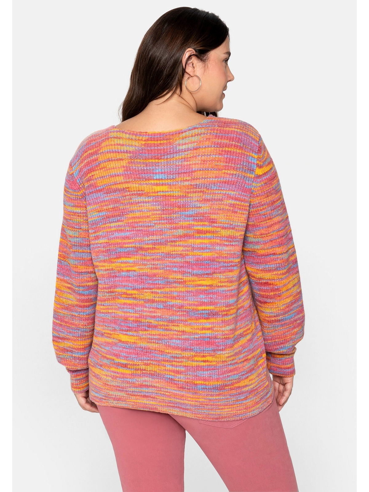 sheego by Joe Browns V-Ausschnitt-Pullover Größen«, in | Regenbogenfarben »Große kaufen BAUR Farbverlauf mit für