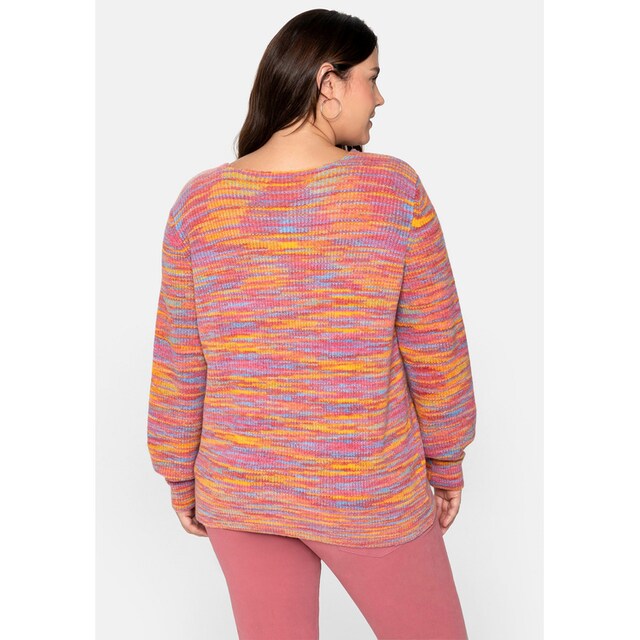 sheego by Joe Browns V-Ausschnitt-Pullover »Große Größen«, mit Farbverlauf  in Regenbogenfarben für kaufen | BAUR