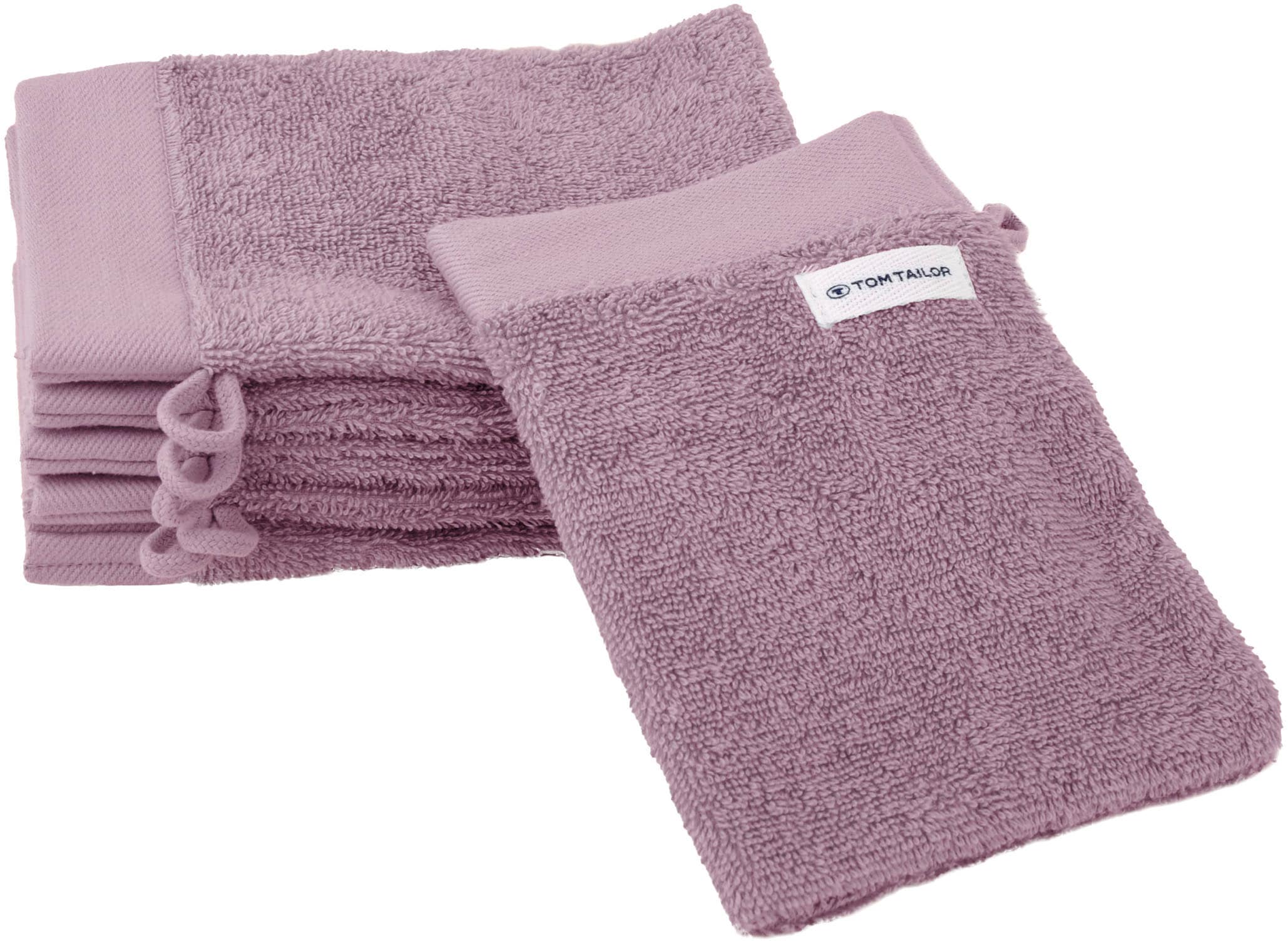 TOM TAILOR HOME Waschhandschuh "Waschhandschuh COLOR BATH", (6 St., 6er Set Waschhandschuhe 16 x 21 cm)