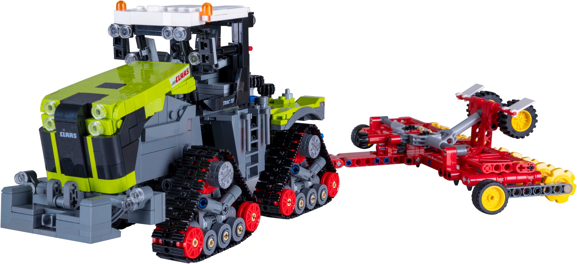 Jamara Konstruktions-Spielset »CaDA, Claas Xerion 5000 Trac TS 1:32 Bricks«, (1336 St.)