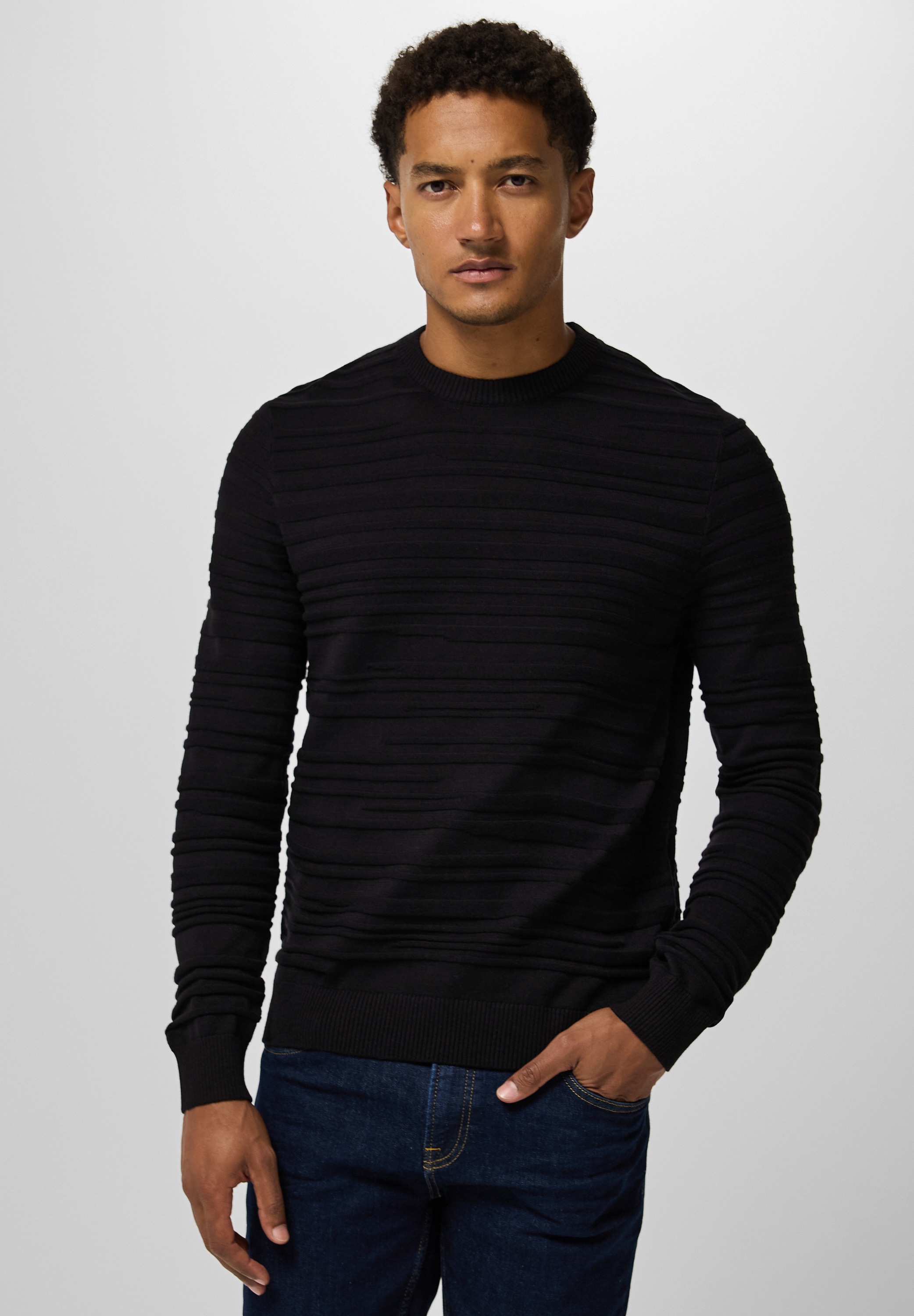 STREET ONE MEN Strickpullover, mit Rundhalsausschnitt günstig online kaufen