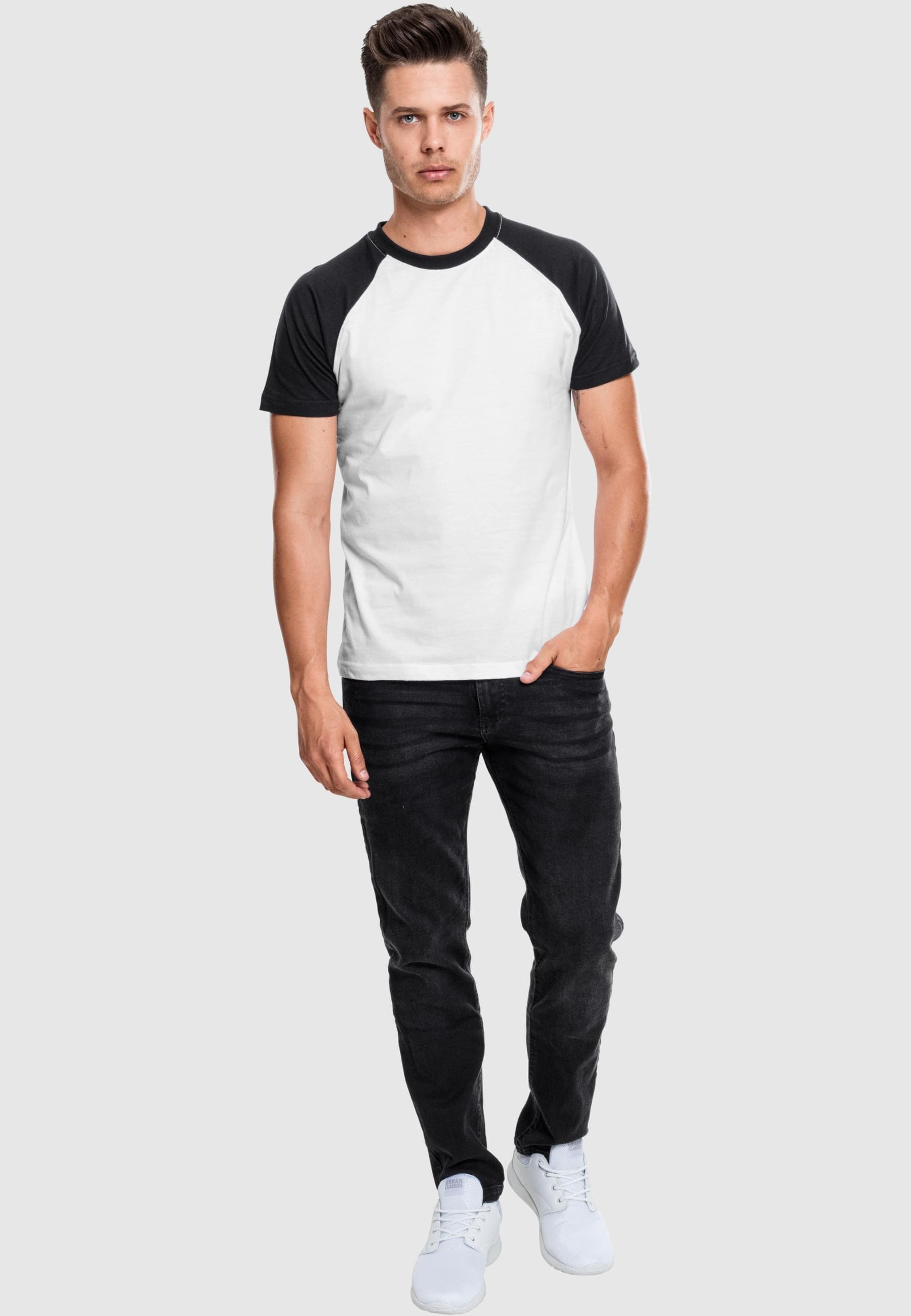 URBAN CLASSICS T-Shirt »Urban Classics Herren Raglan Contrast Tee«, (1 tlg.)
