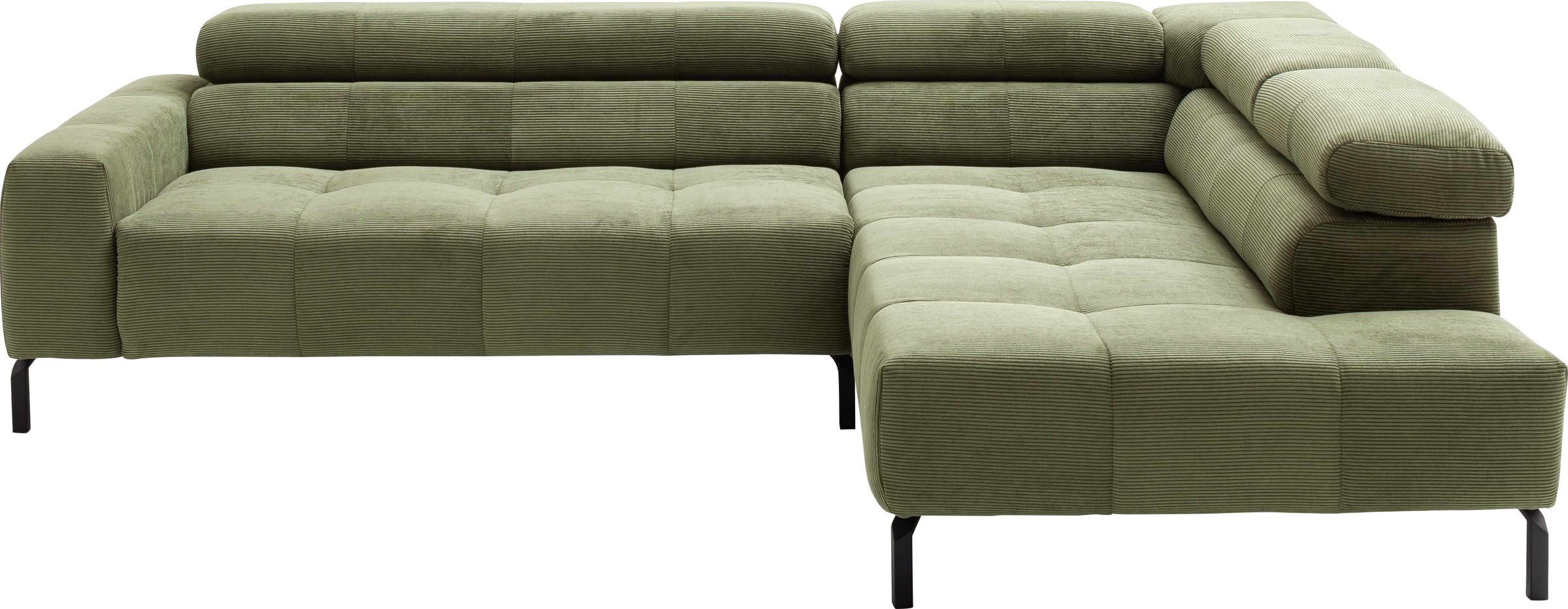Home affaire Ecksofa "Claya, L-Form, incl. Kopfteilverstellung, Breite 276 cm" wahlweise elektrischer Sitzvorzug