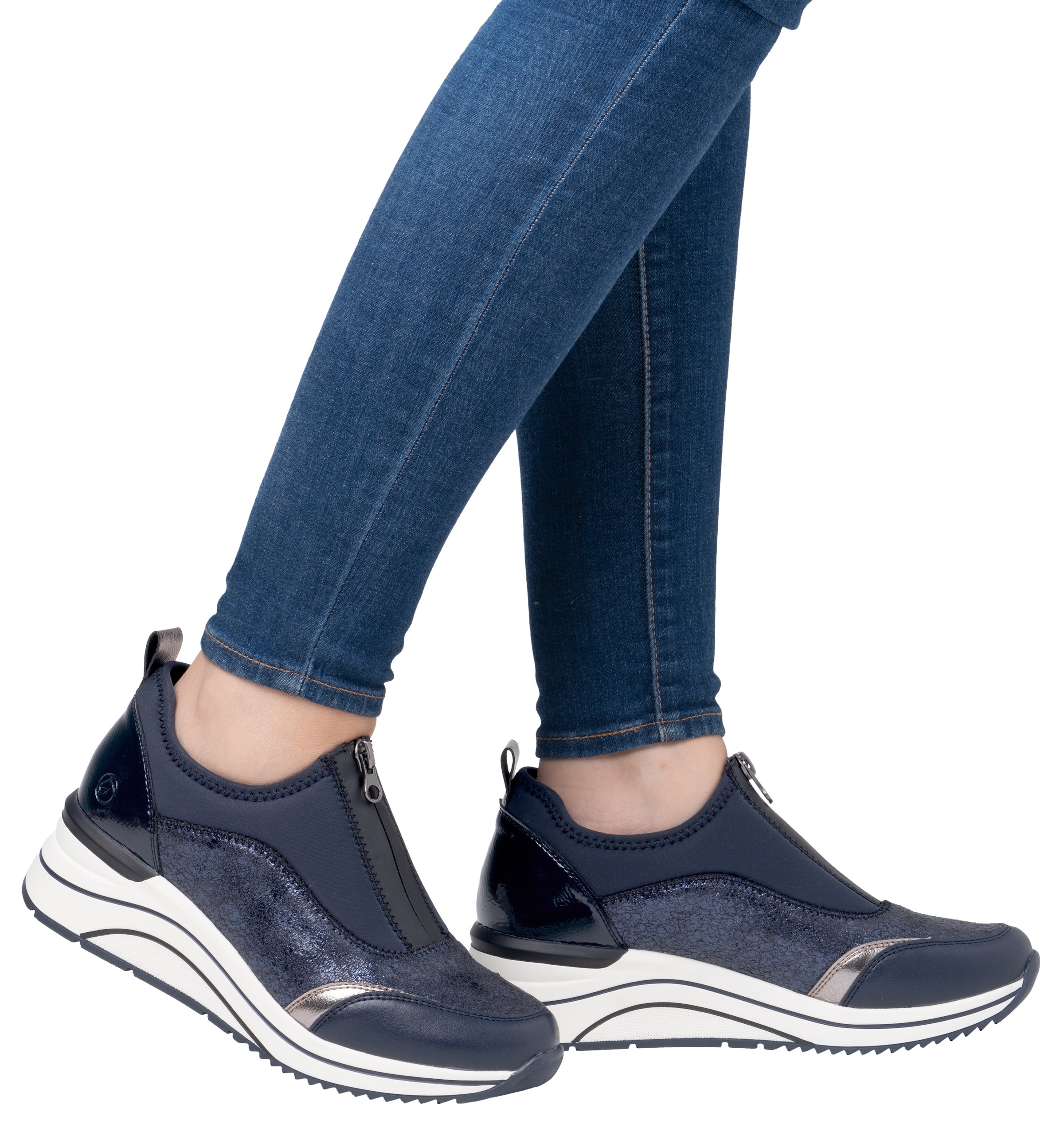 Remonte Slip-On Sneaker »Elisabeth Hurley-Collection«, Keilsneaker, Slipper, Schlupfschuh, Freizeitschuh, vegan